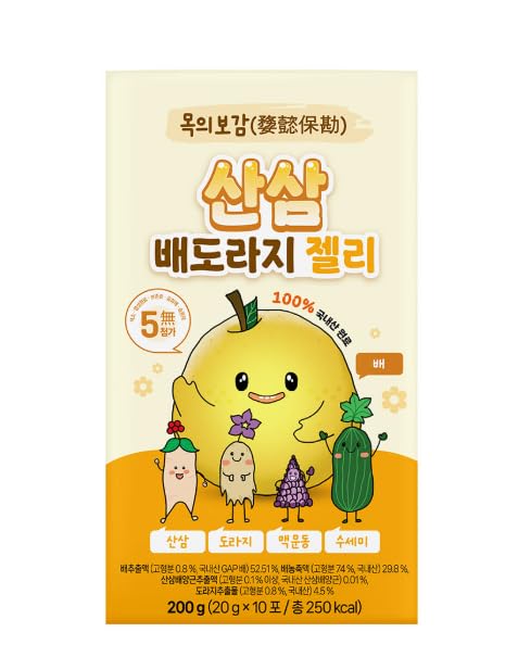 Korean Pear Jelly Sticks 10-Pack