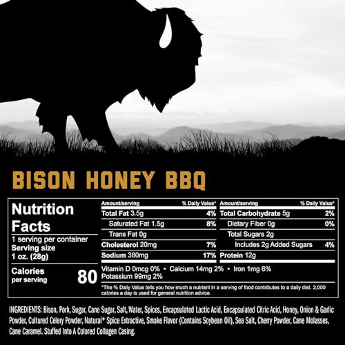 Bison Protein Snack Sticks 24-Pack