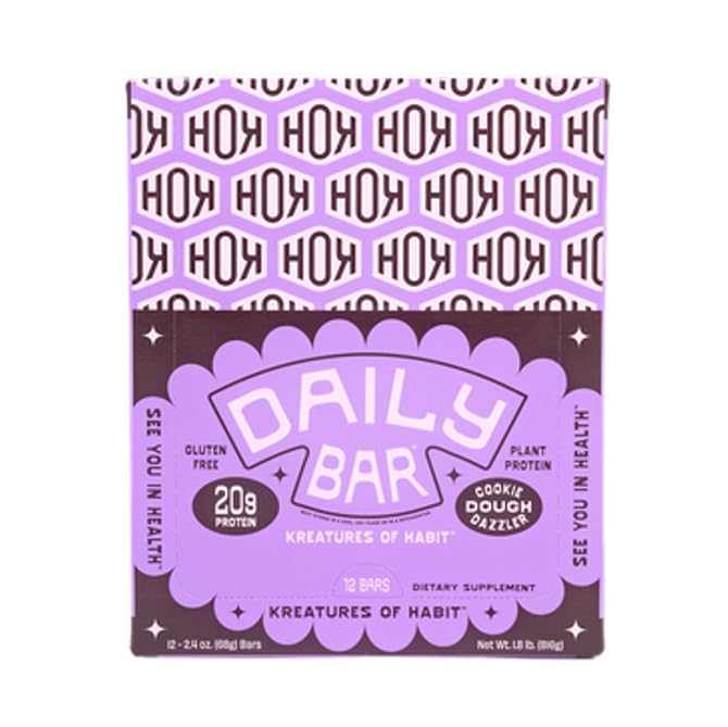 Kreatures of Habit, Protein Bar (Pack of 12)
