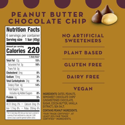 Peanut Butter Chocolate Chip Bars 12-Pack