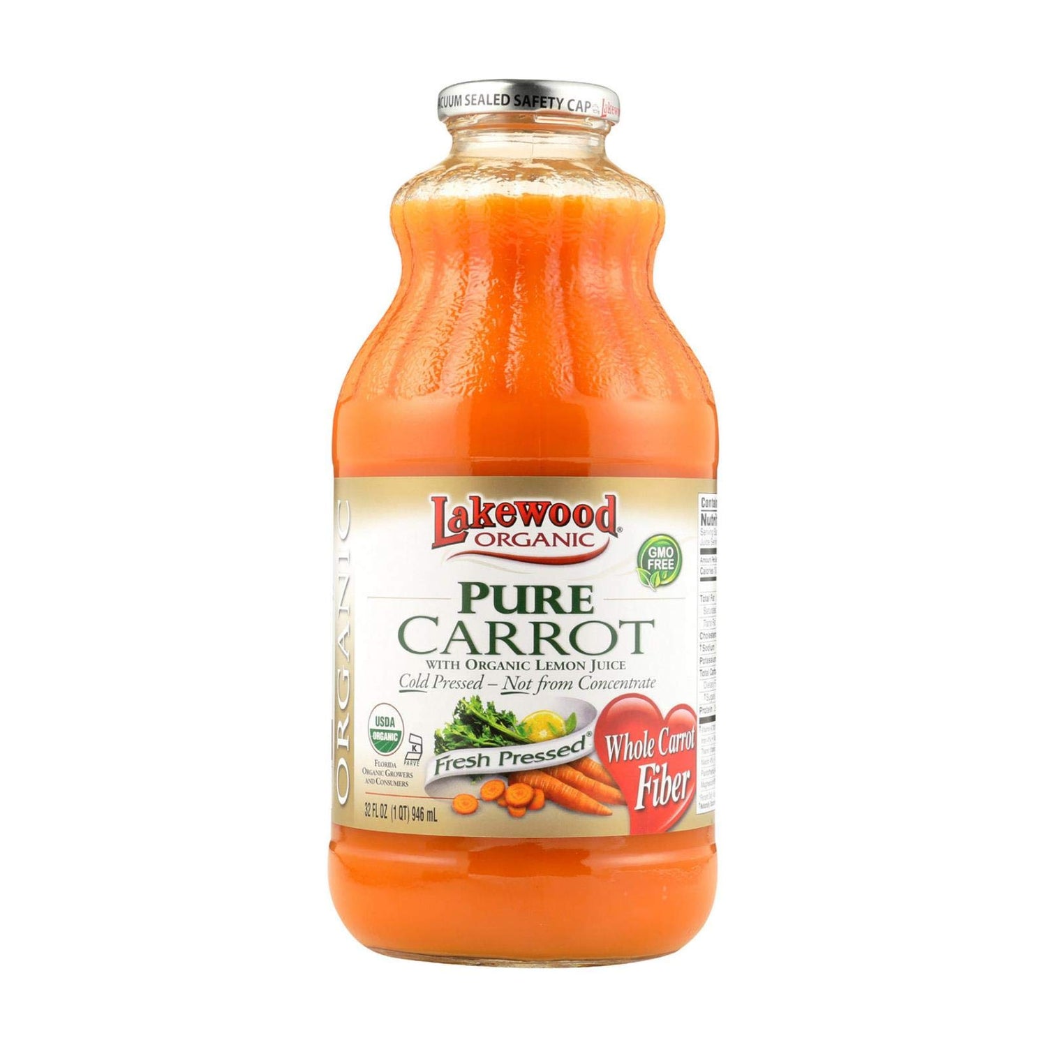 Organic Pure Carrot Juice 32 oz