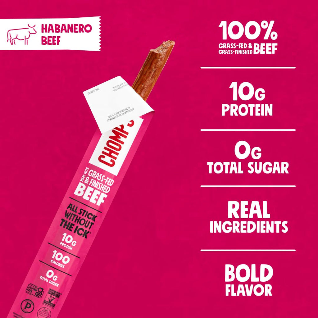 CHOMPS Original Beef Jerky Snack Sticks
