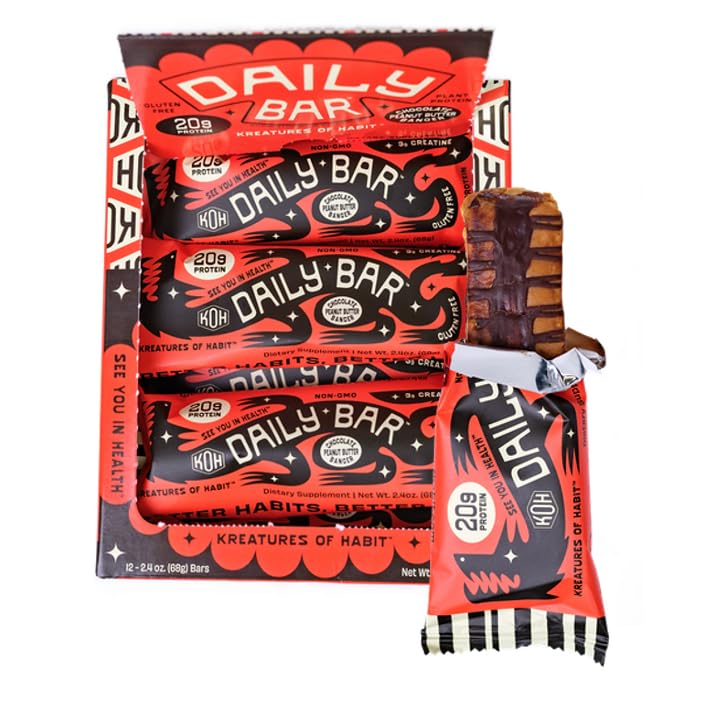 Kreatures of Habit, Protein Bar (Pack of 12)