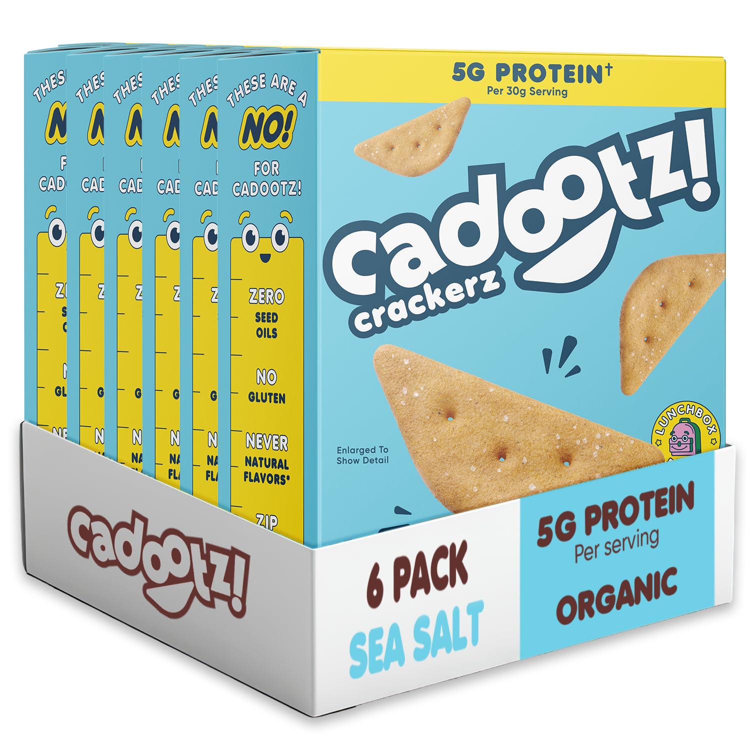 Organic Kids Protein Crackers 6-Pack