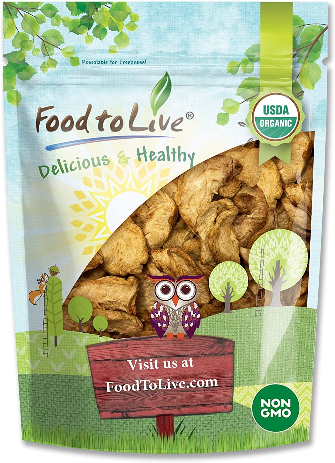 Organic Dried Apple Rings