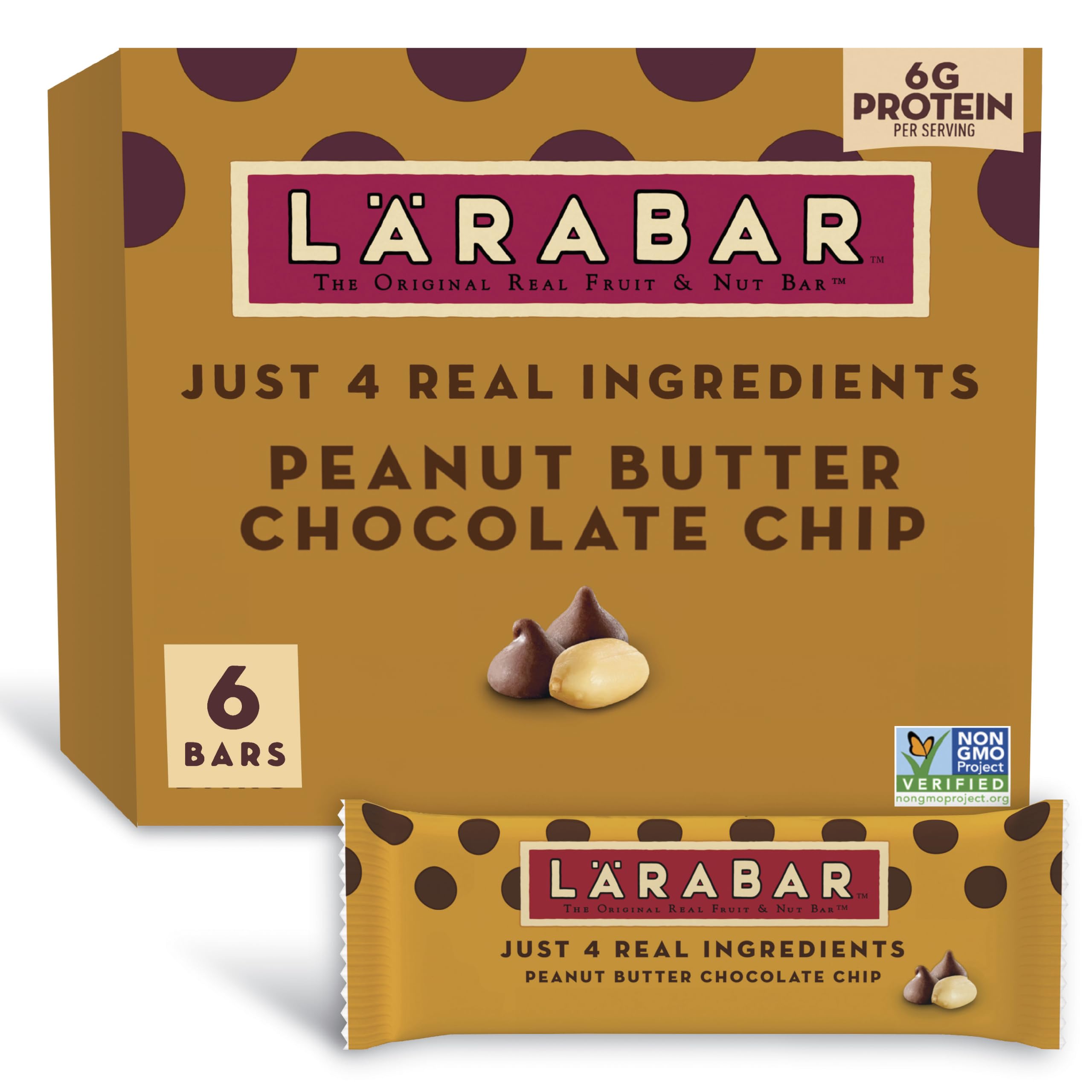 Peanut Butter Chocolate Chip Bars 12-Pack