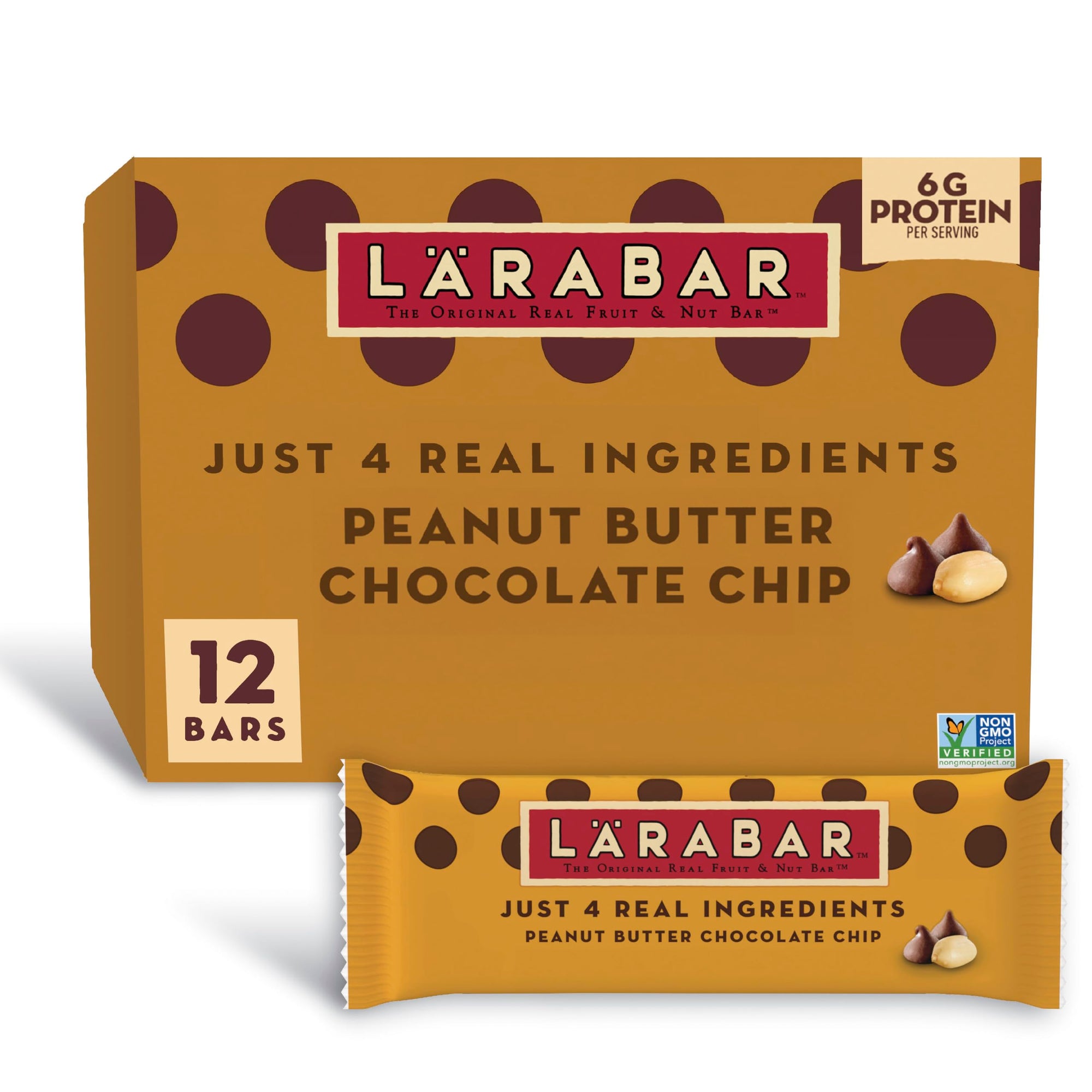 Peanut Butter Chocolate Chip Bars 12-Pack