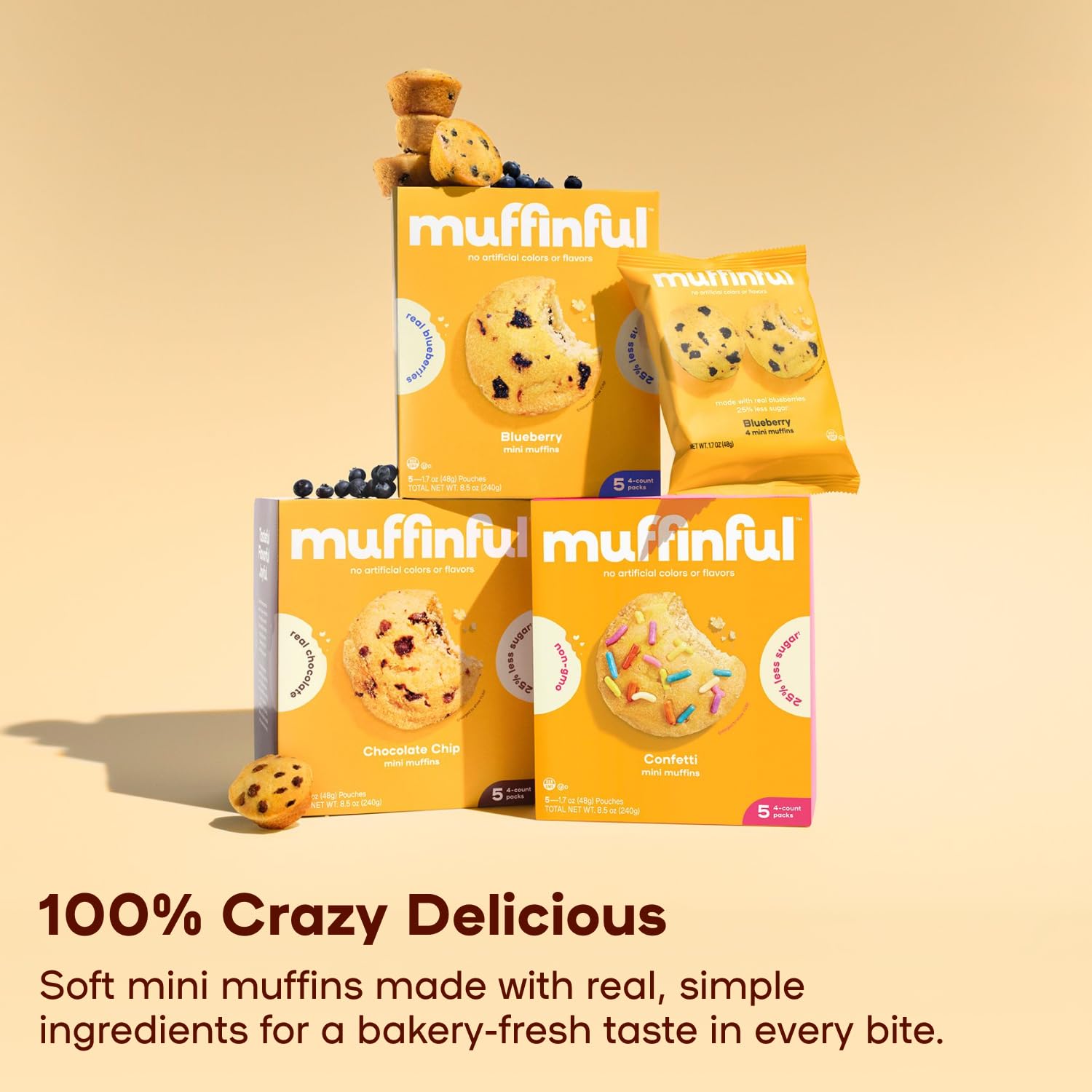 Mini Muffins Variety Pack 60-Pack
