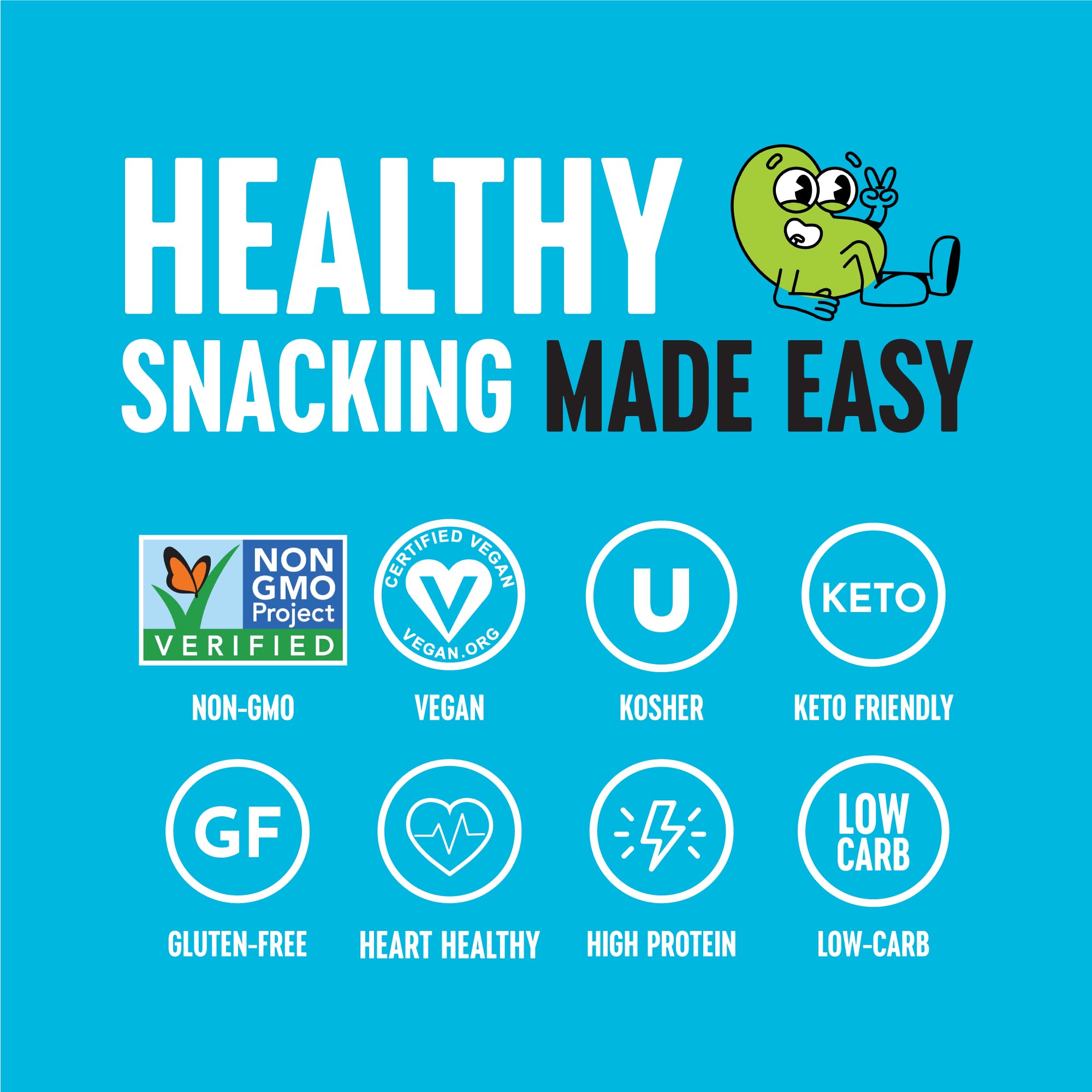 Crunchy Roasted Edamame Snacks 10-Pack