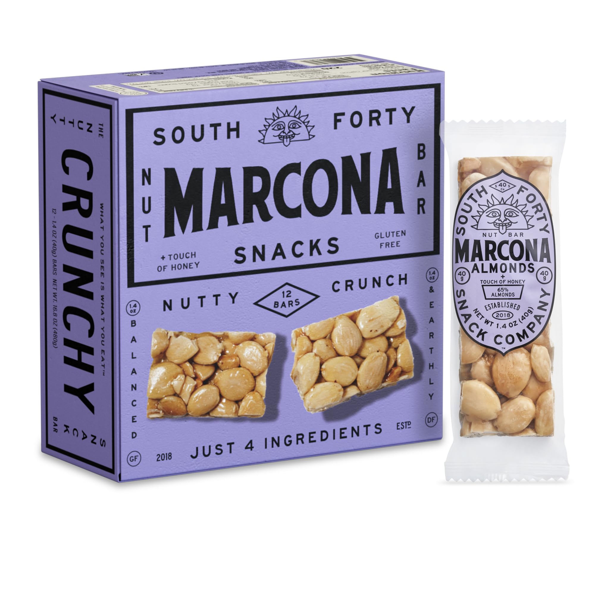 South 40 Snacks Crunchy Nut Bars
