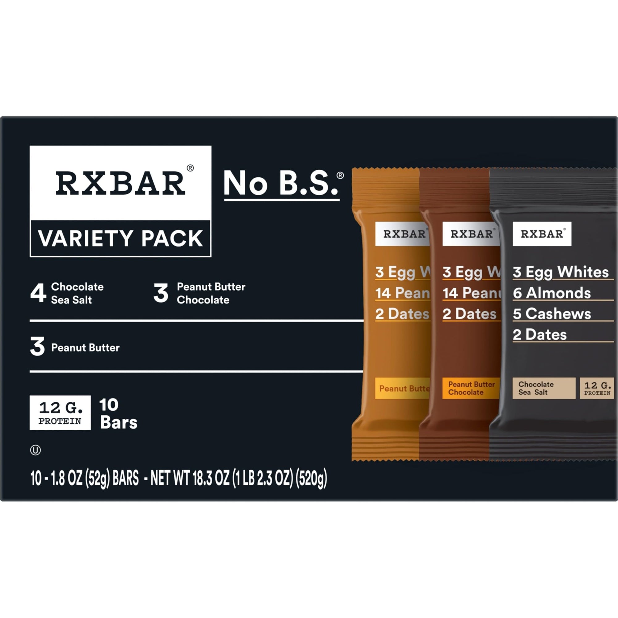 Protein Bars Variety Pack 10-Pack