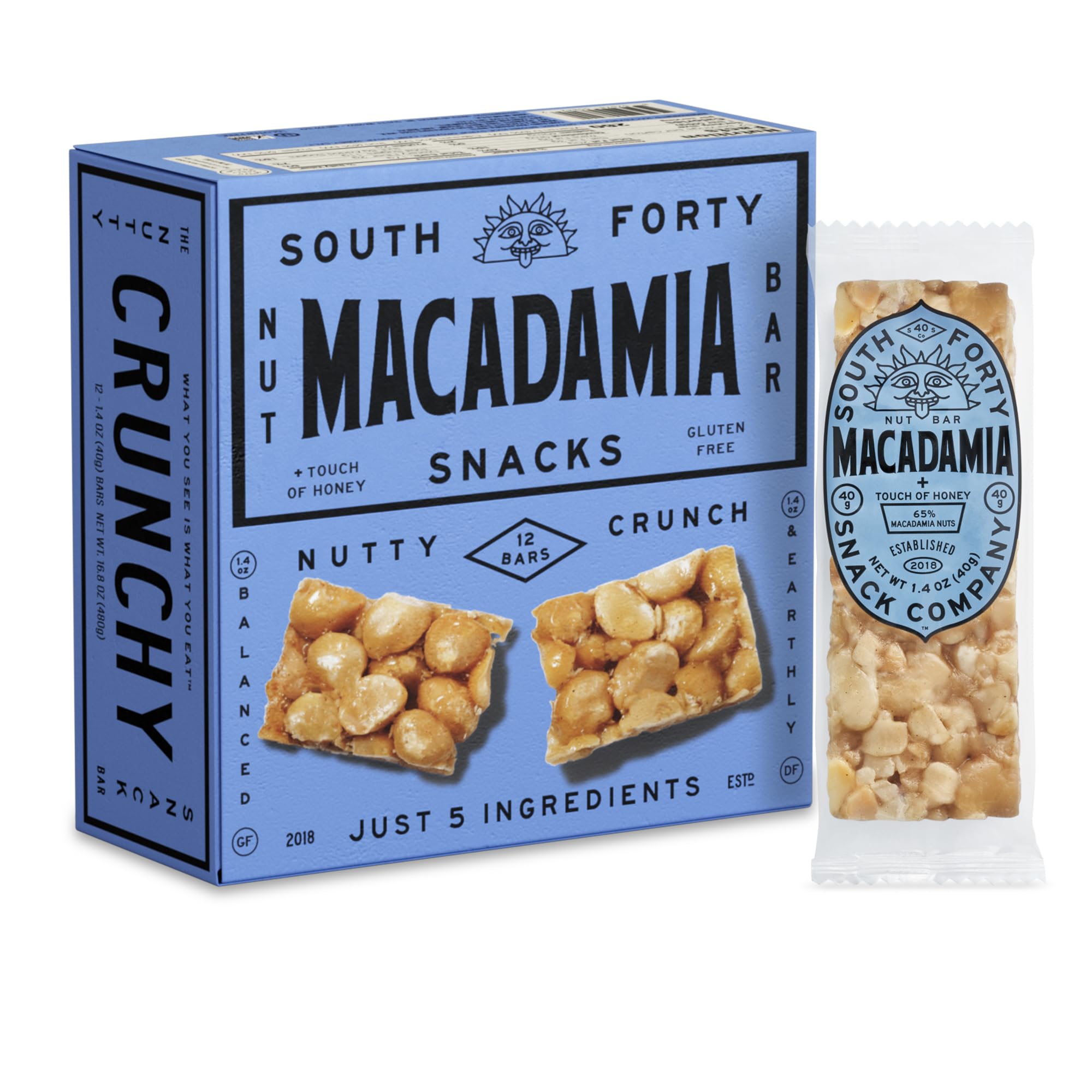South 40 Snacks Crunchy Nut Bars