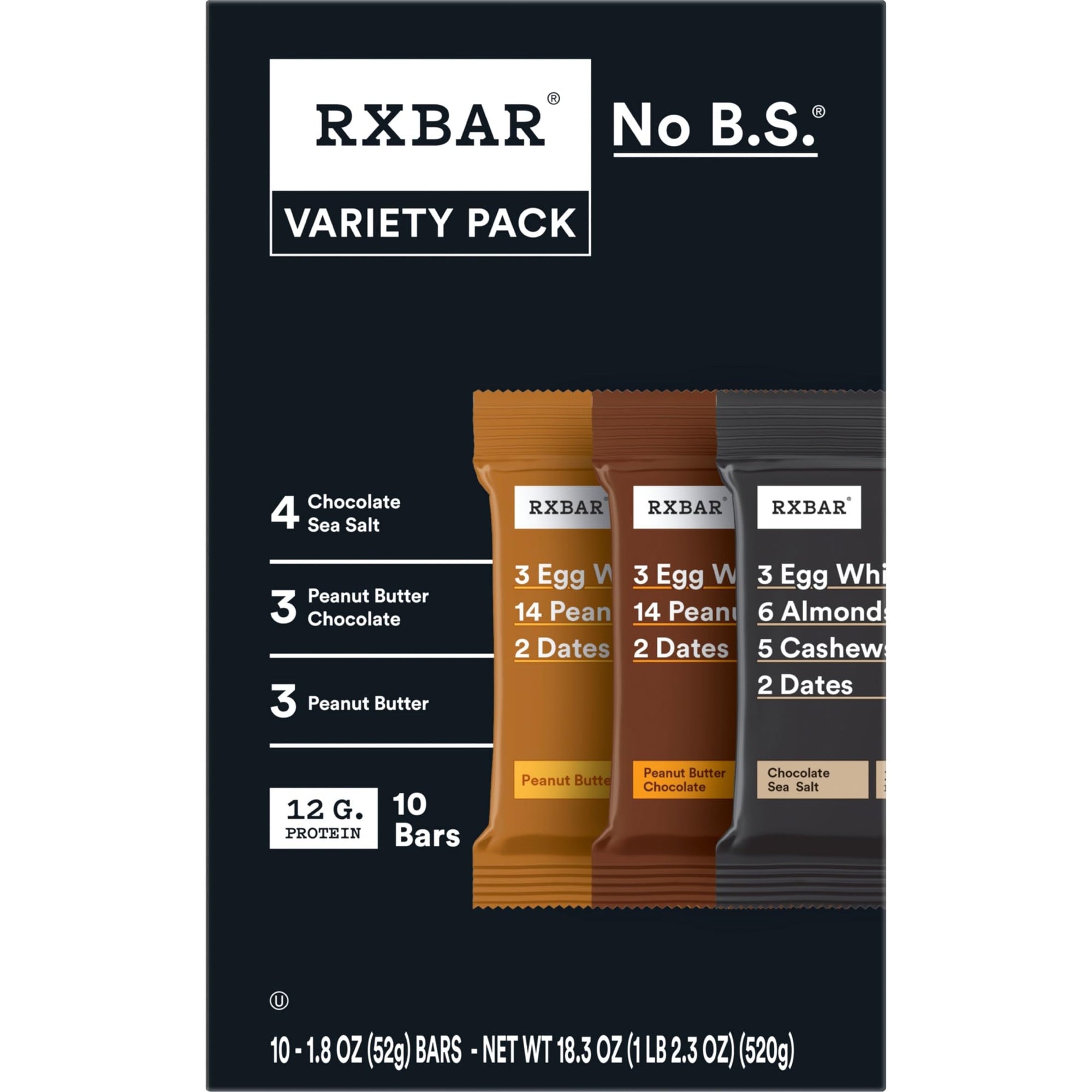 Protein Bars Variety Pack 10-Pack
