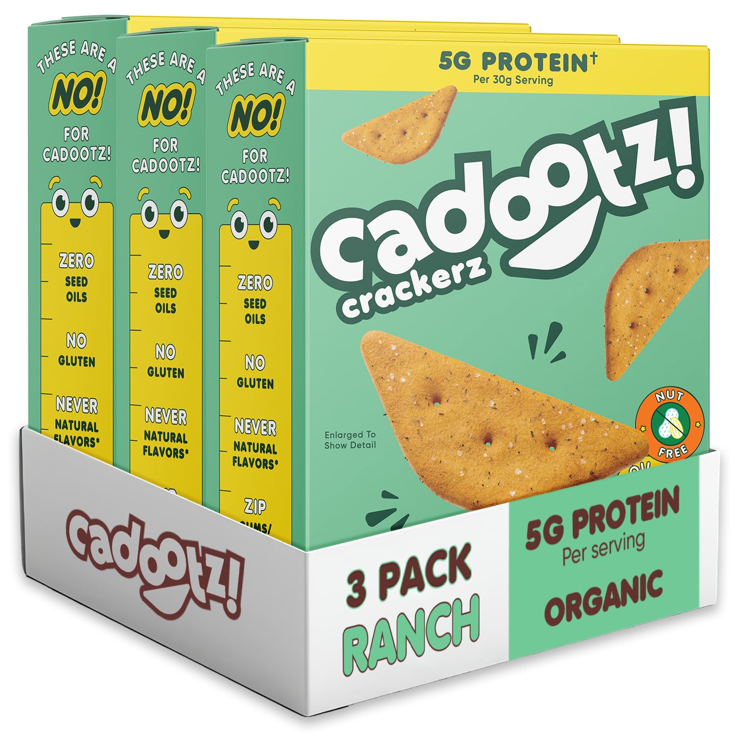 Organic Kids Protein Crackers 6-Pack