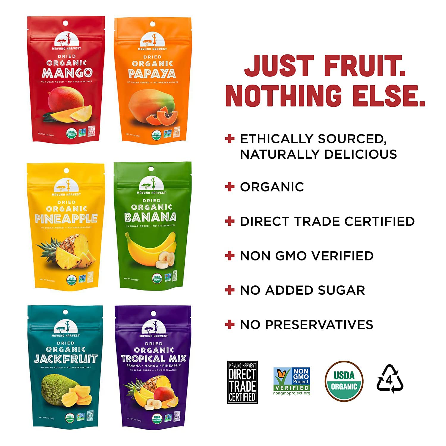 Mavuno Harvest Direct Trade Organic Dried Fruit