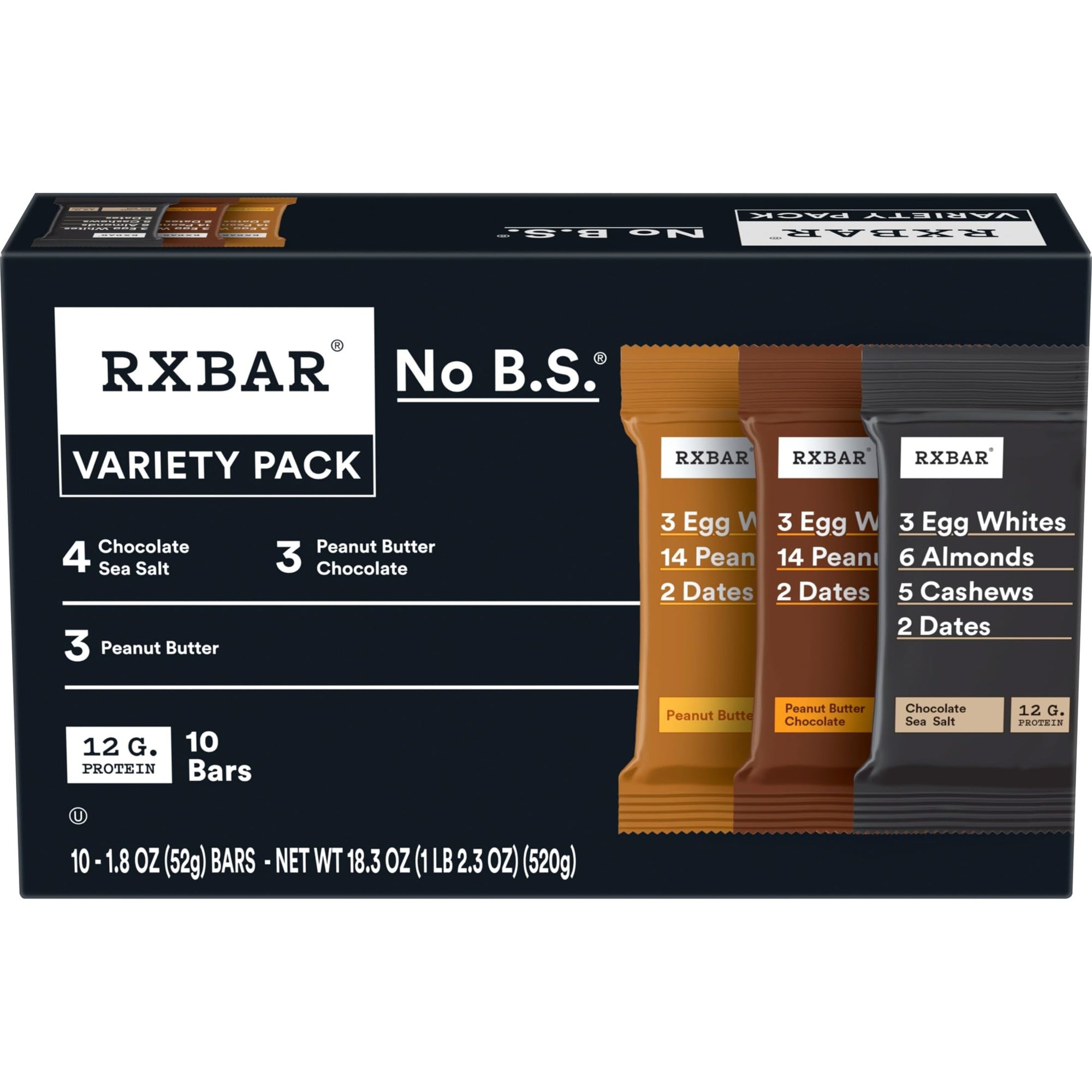 Protein Bars Variety Pack 10-Pack