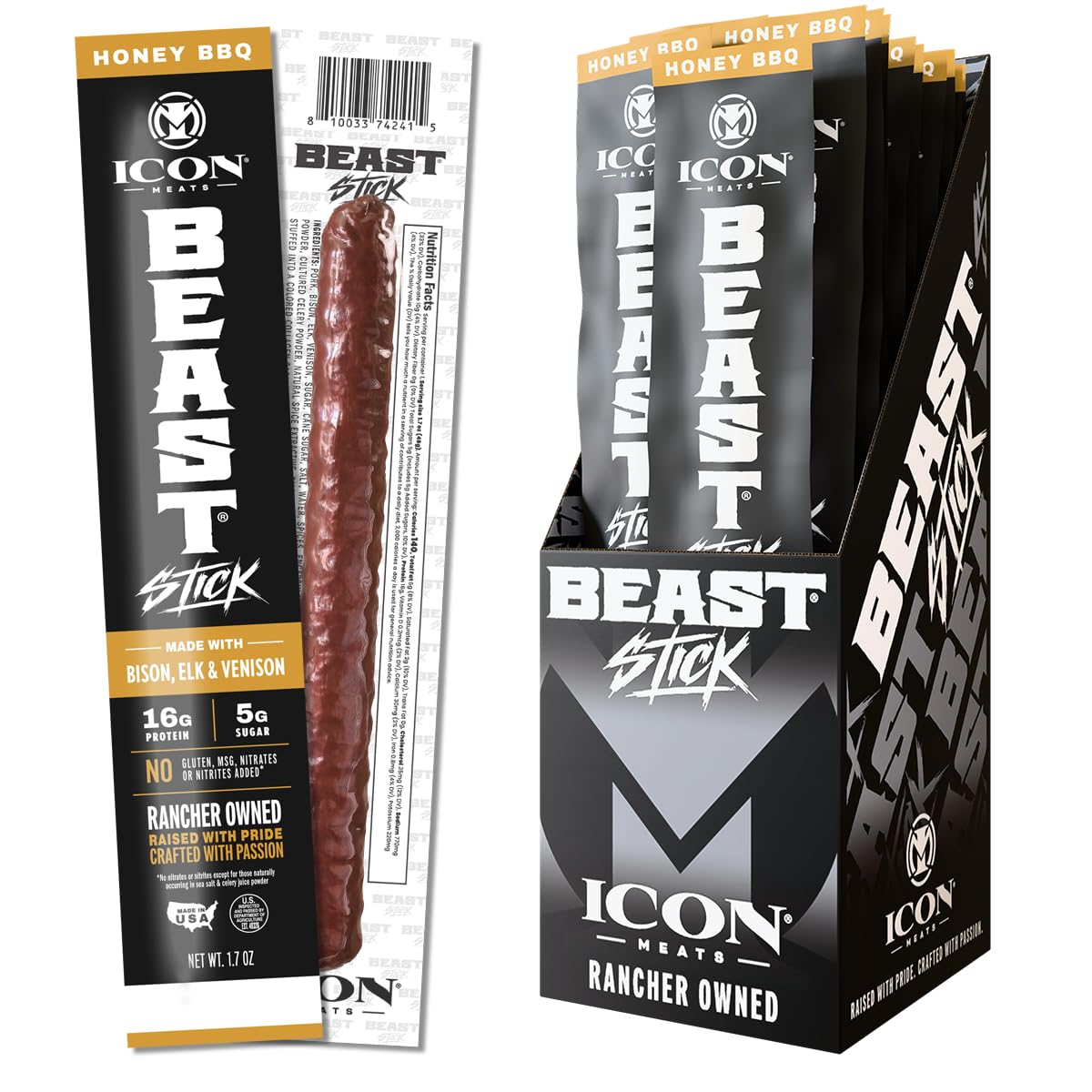 High Protein Meat Sticks 16-Pack