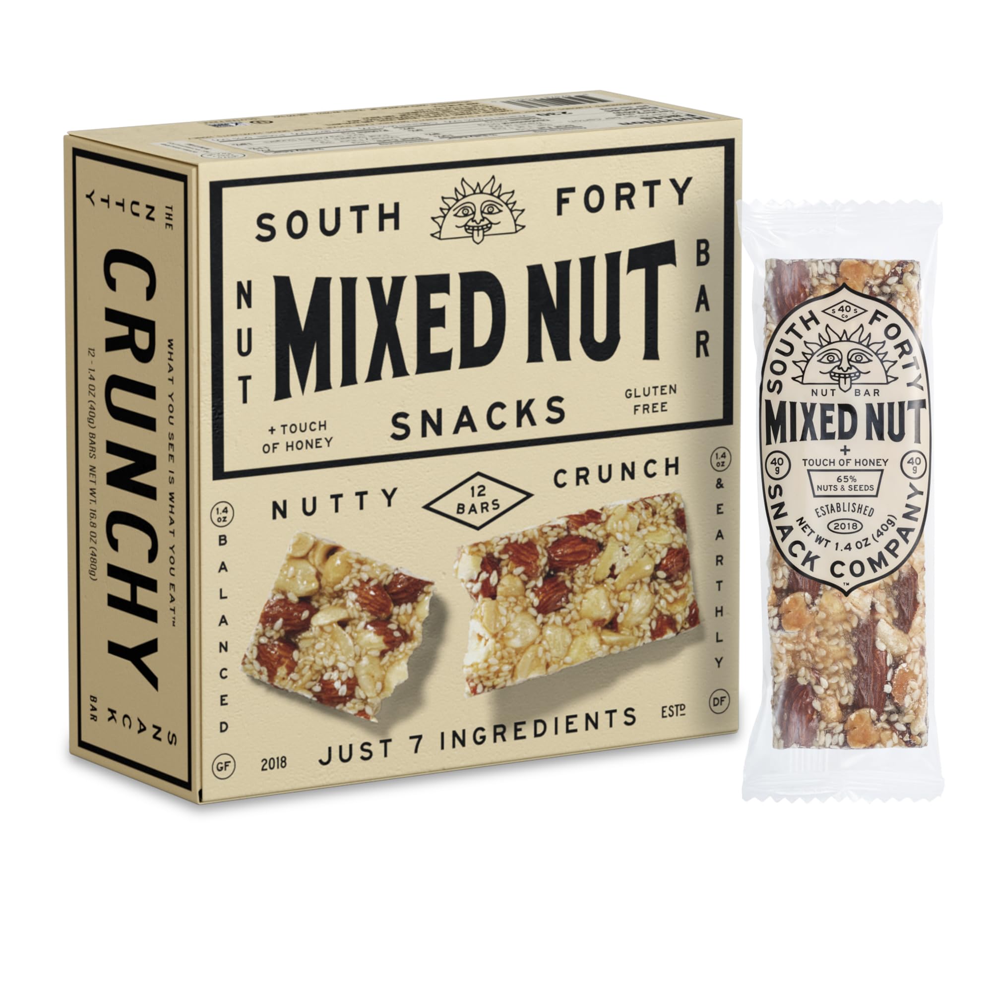 South 40 Snacks Crunchy Nut Bars