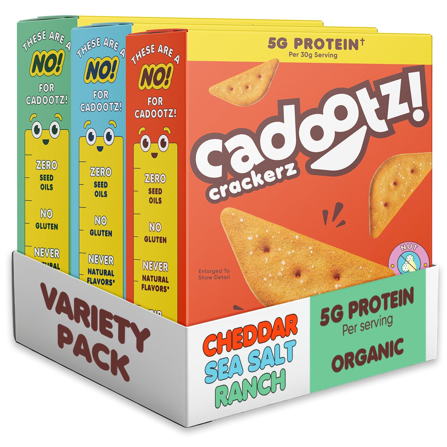 Organic Kids Protein Crackers 6-Pack