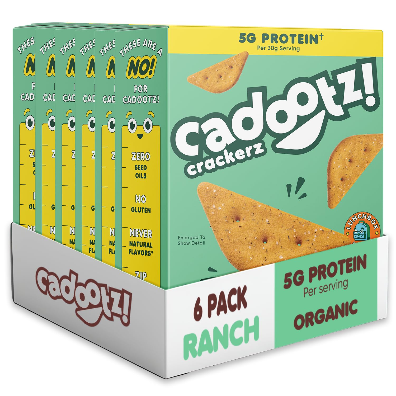 Organic Kids Protein Crackers 6-Pack