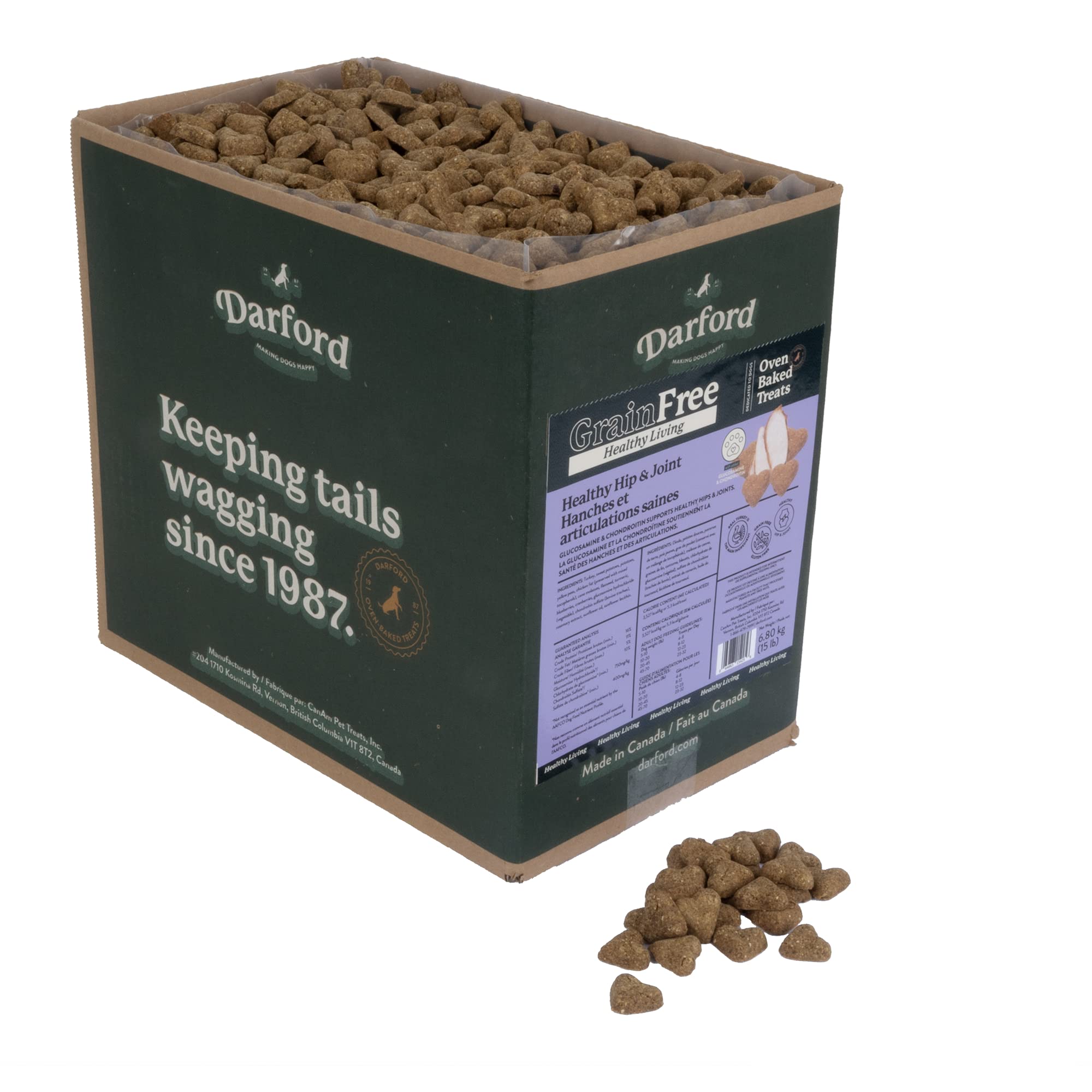 Grain Free Functional Healthy Hip & Joint Mini Dog Treats, 15 lb