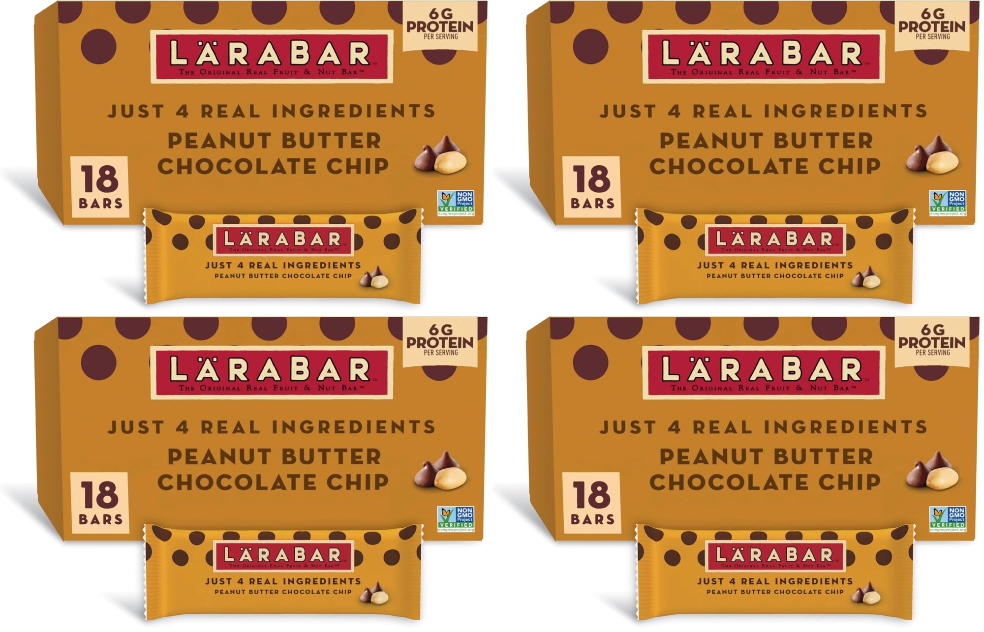 Peanut Butter Chocolate Chip Bars 12-Pack