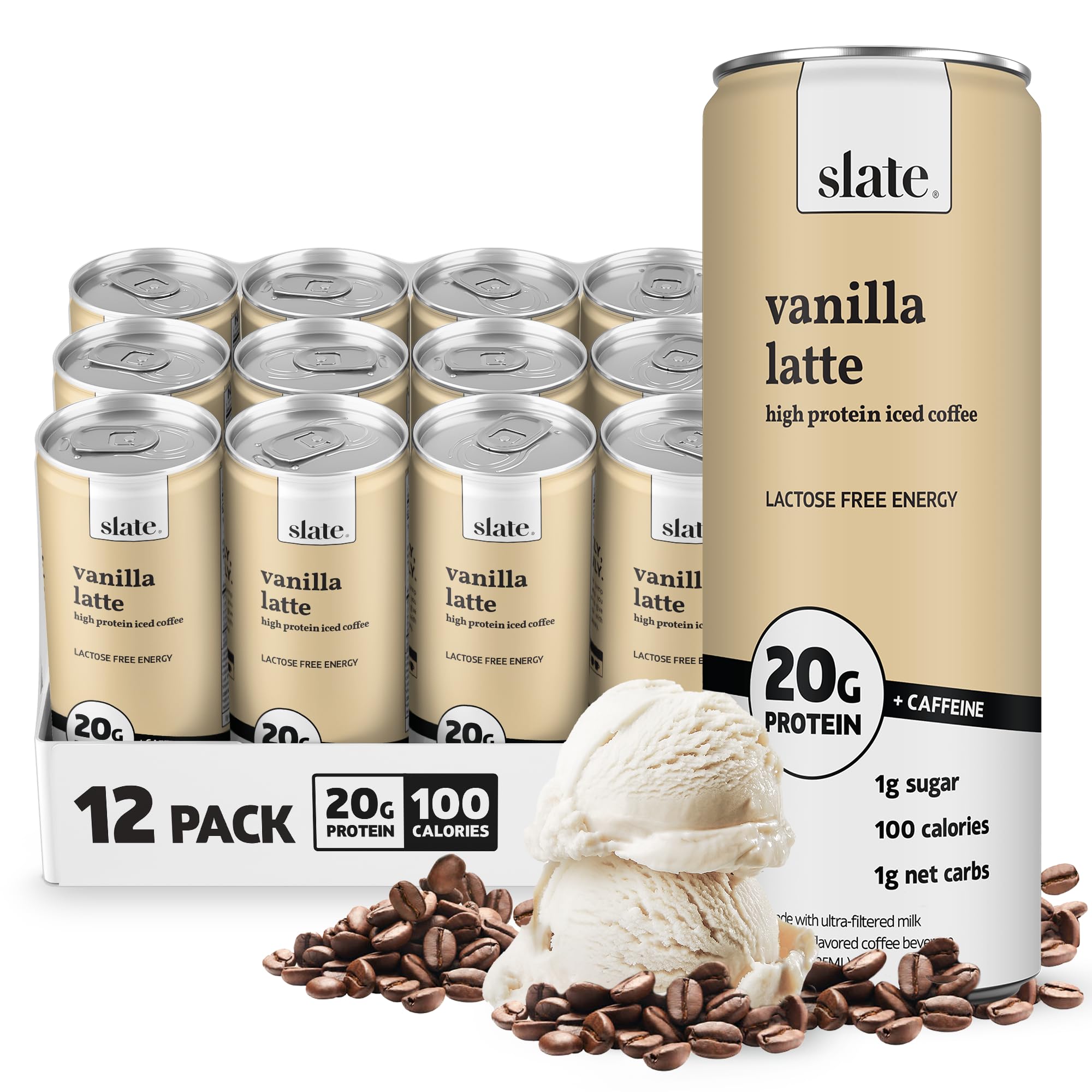 Slate Milk - High Protein Milk Shake and Iced Coffee