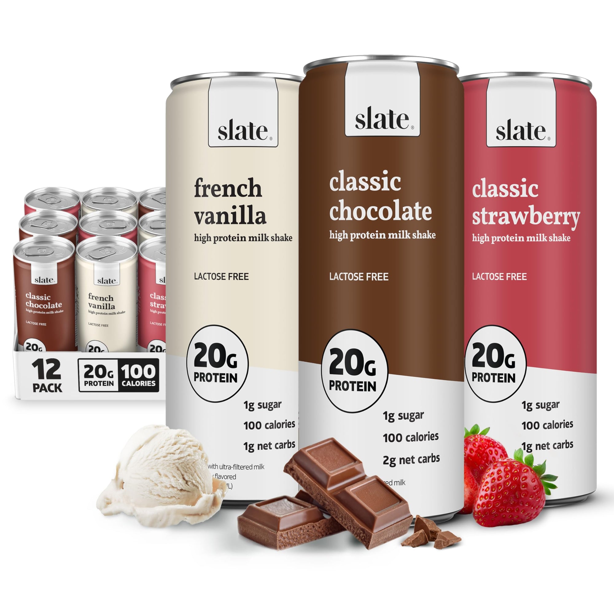 Slate Milk - High Protein Milk Shake and Iced Coffee