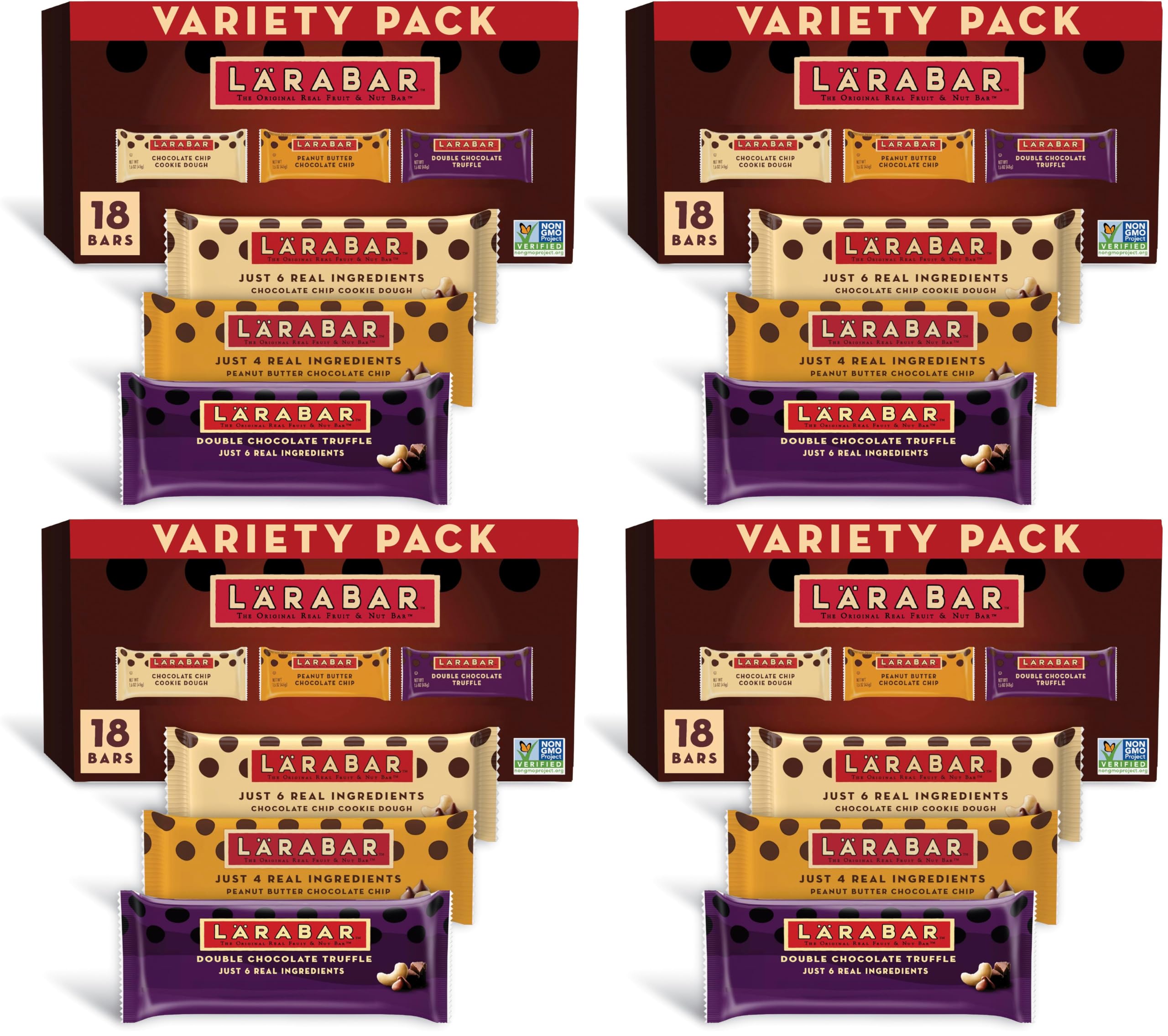 Chocolate Fruit & Nut Bars 18-Pack