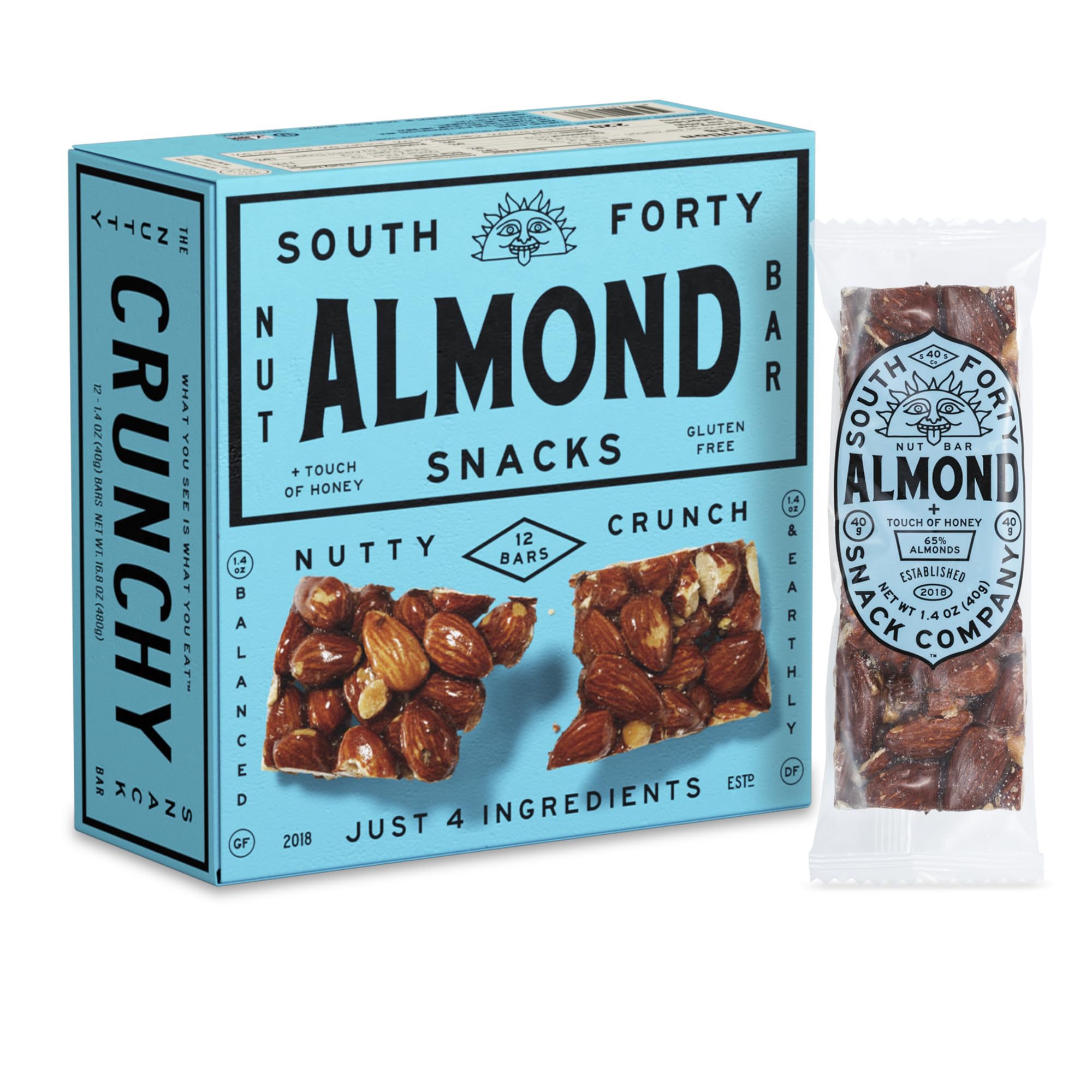 South 40 Snacks Crunchy Nut Bars