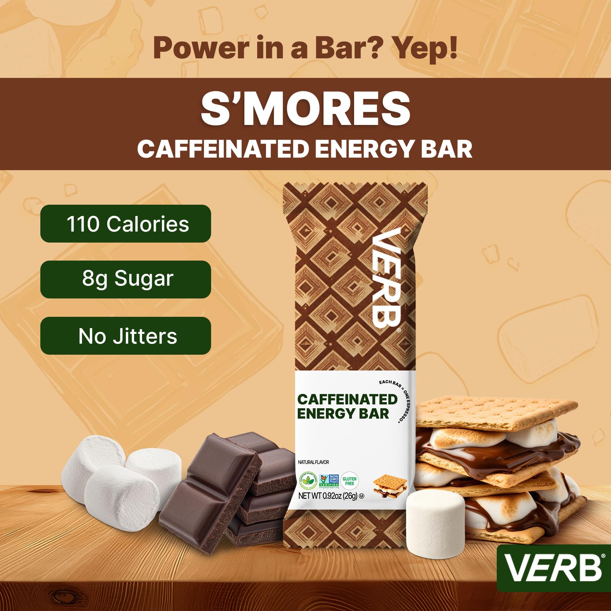 Caffeinated Protein Bars 12-Pack