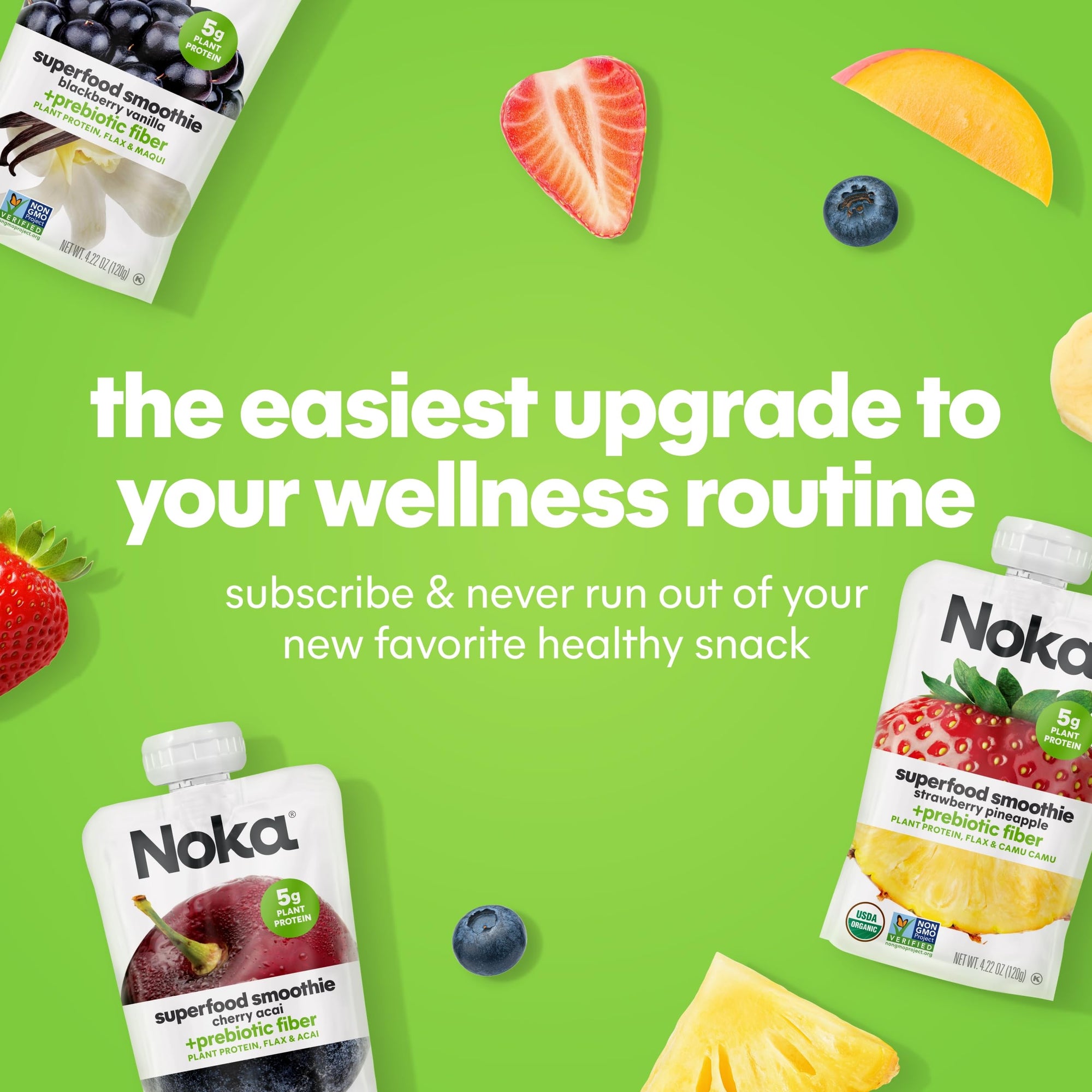 Superfood Fruit Smoothie Pouches Variety Pack