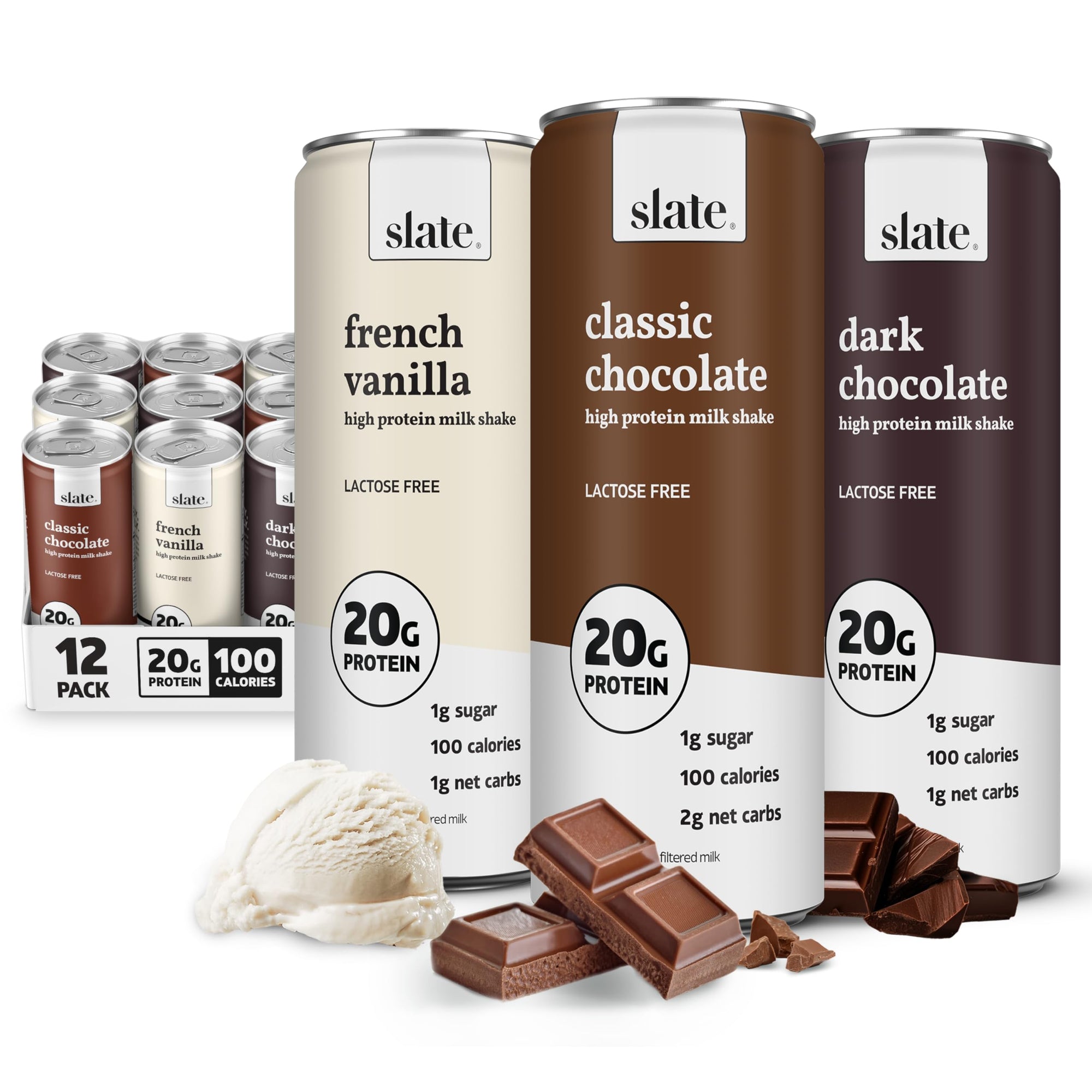 Slate Milk - High Protein Milk Shake and Iced Coffee
