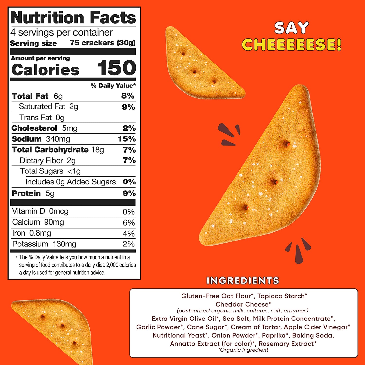 Organic Kids Protein Crackers 6-Pack