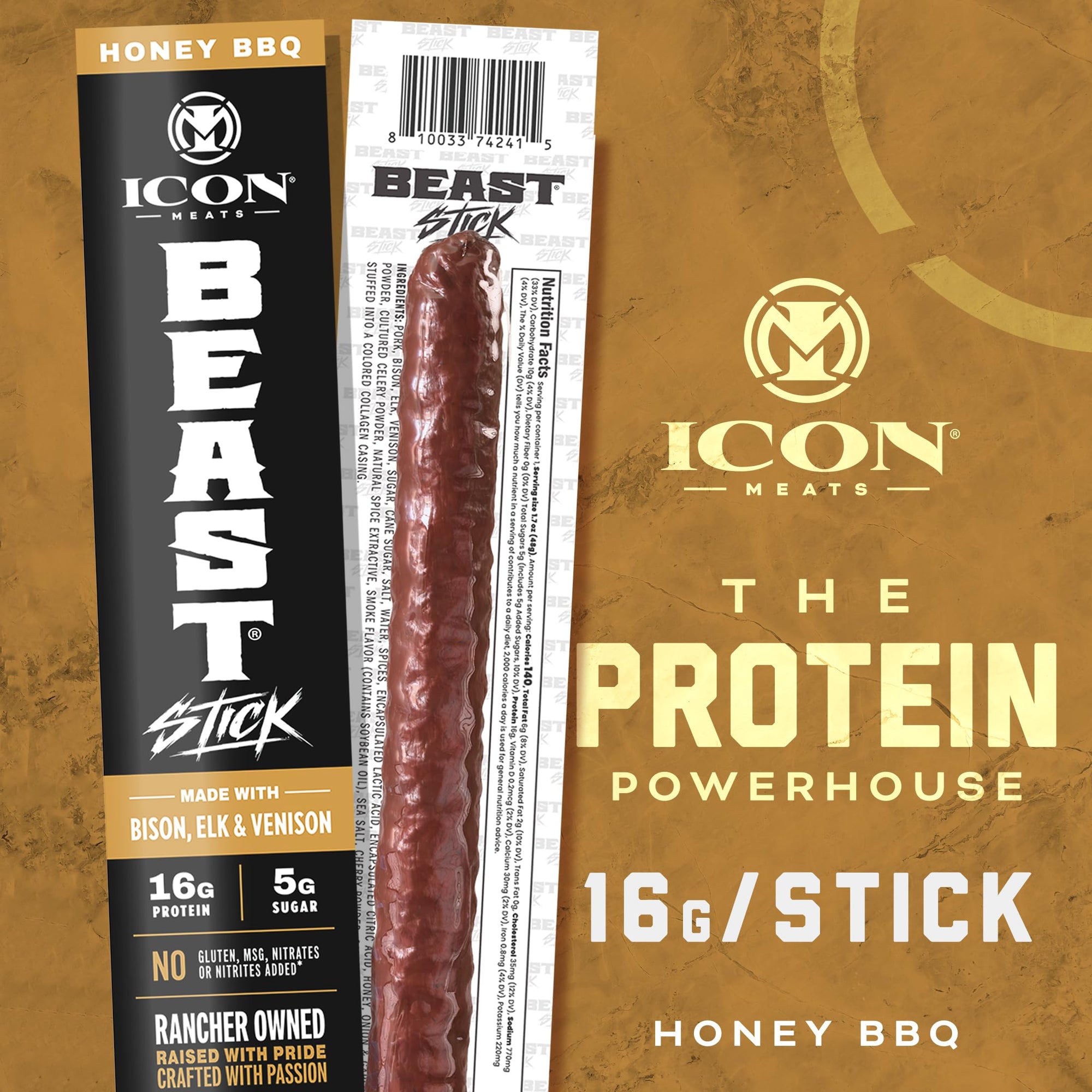 High Protein Meat Sticks 16-Pack