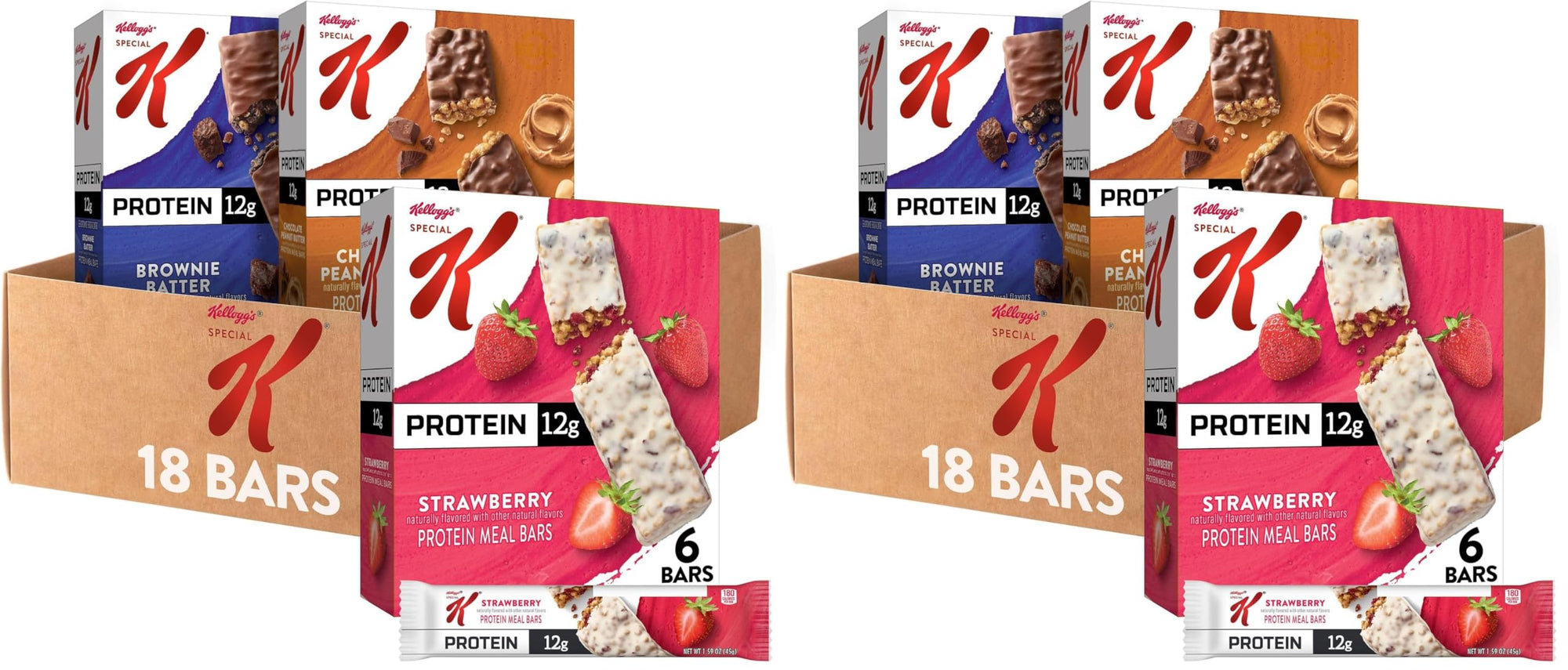 Protein Meal Bars Variety Pack 18-Pack