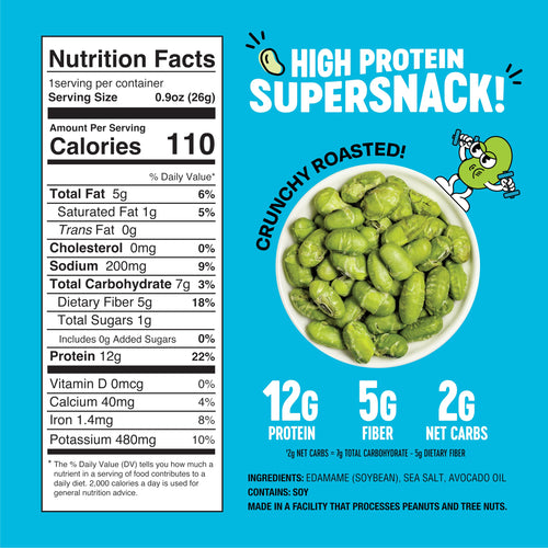 Crunchy Roasted Edamame Snacks 10-Pack