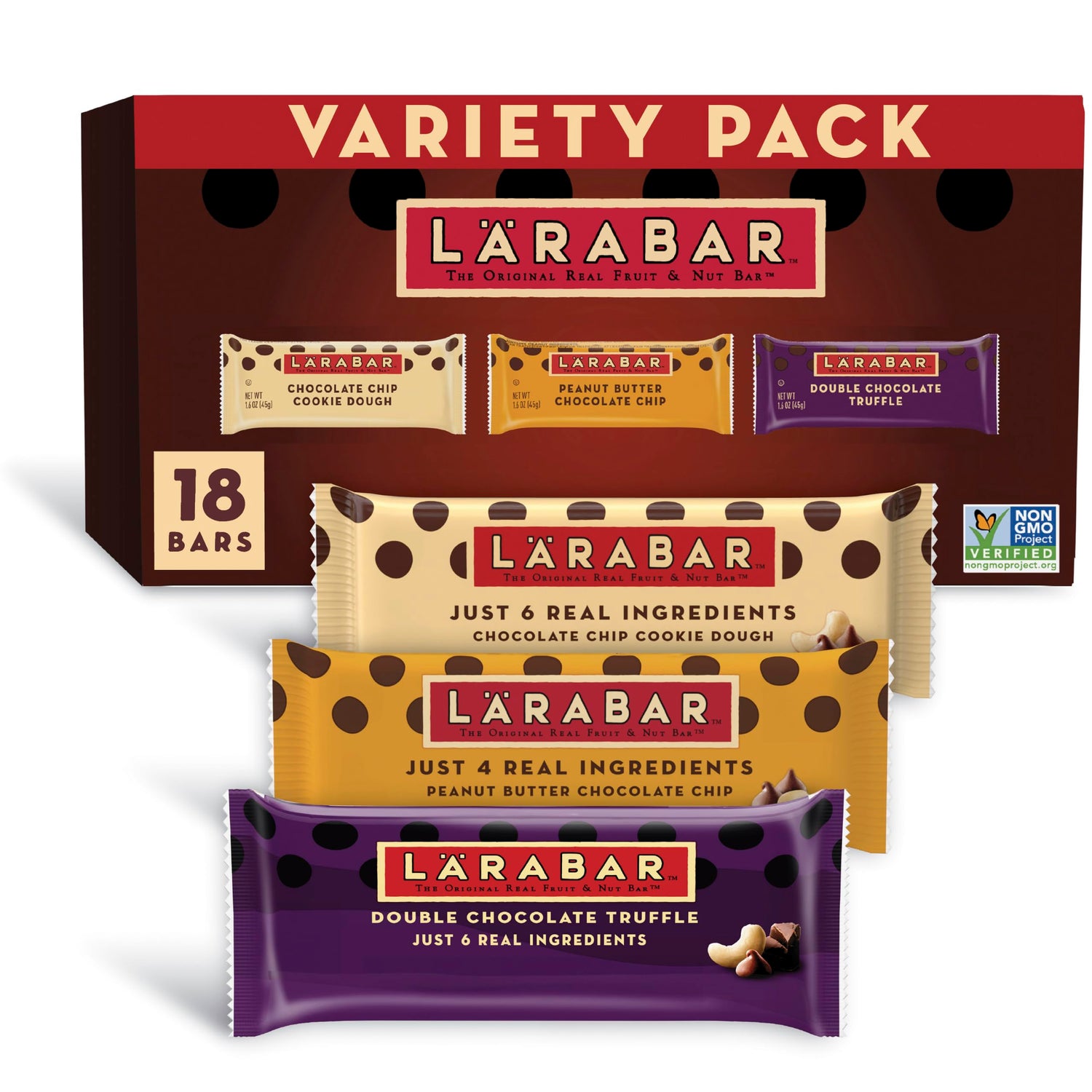 Chocolate Fruit & Nut Bars 18-Pack