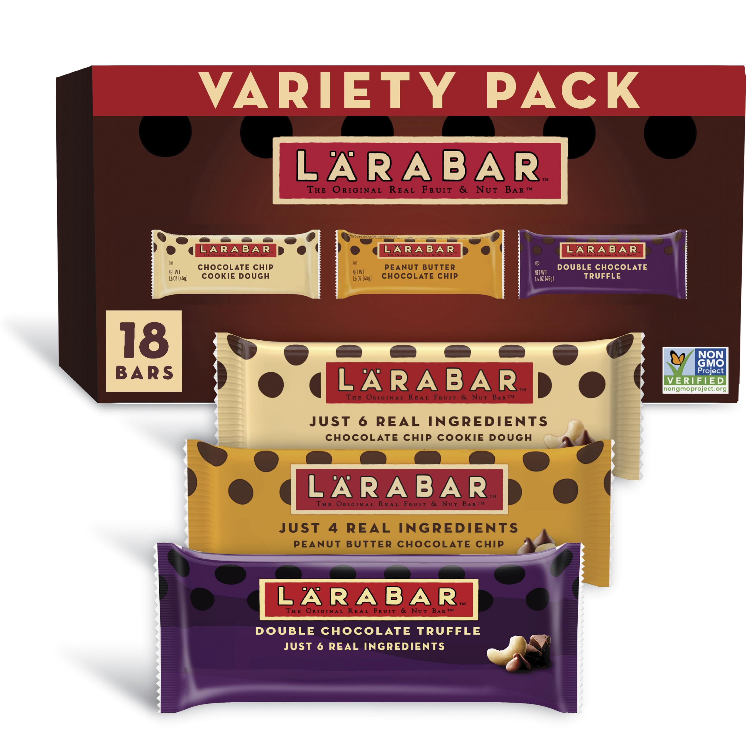 Chocolate Fruit & Nut Bars 18-Pack