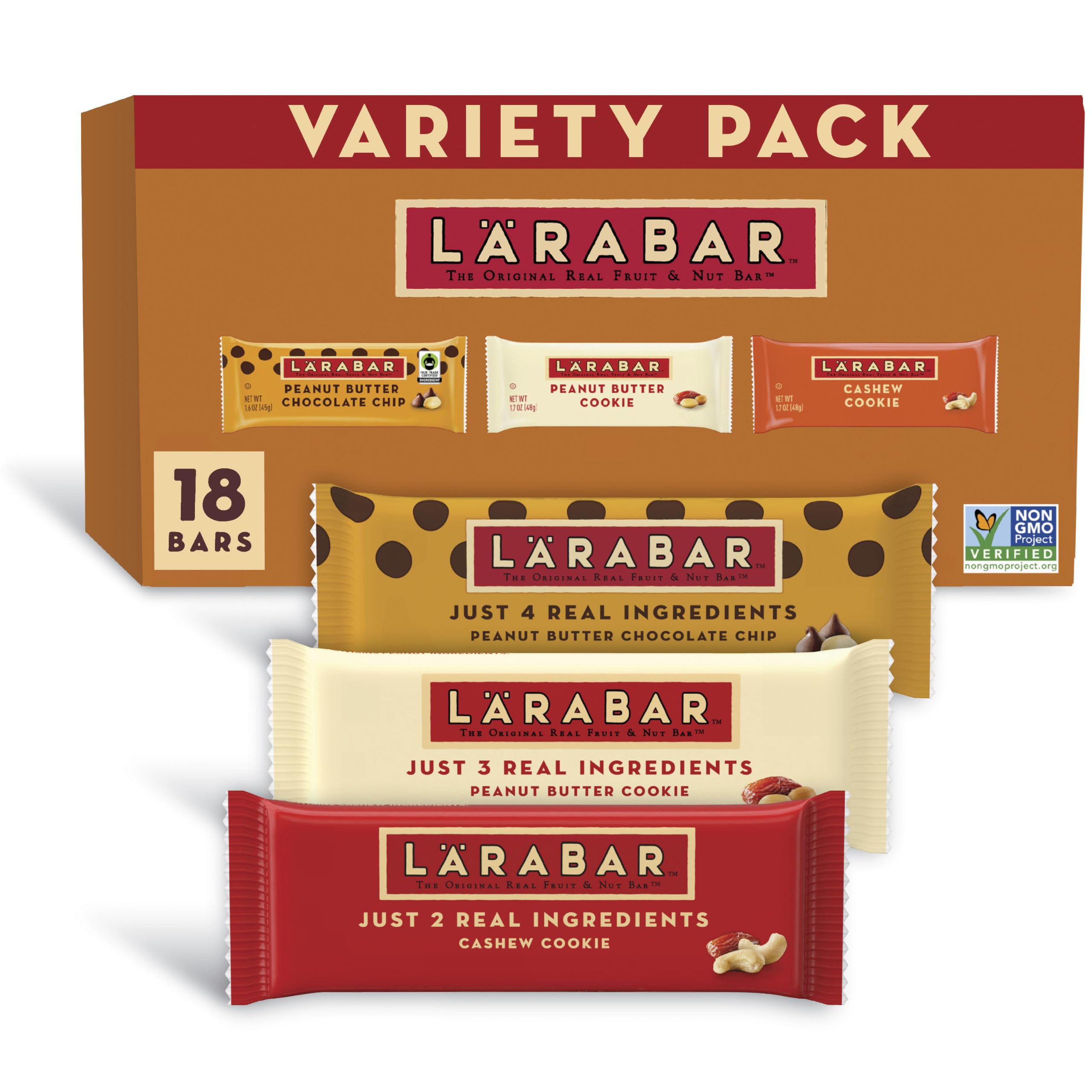 Chocolate Fruit & Nut Bars 18-Pack
