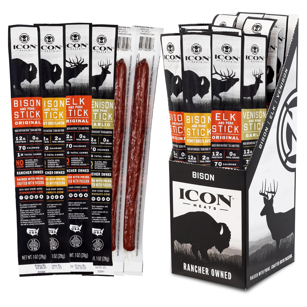 Bison Protein Snack Sticks 24-Pack