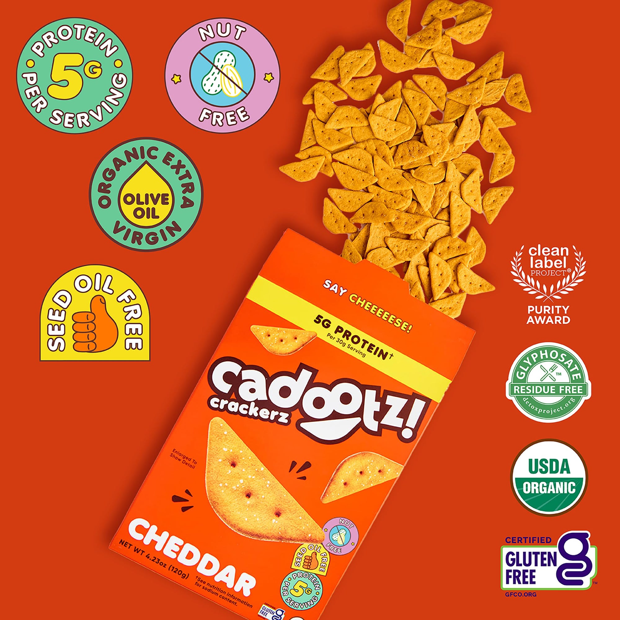 Organic Kids Protein Crackers 6-Pack