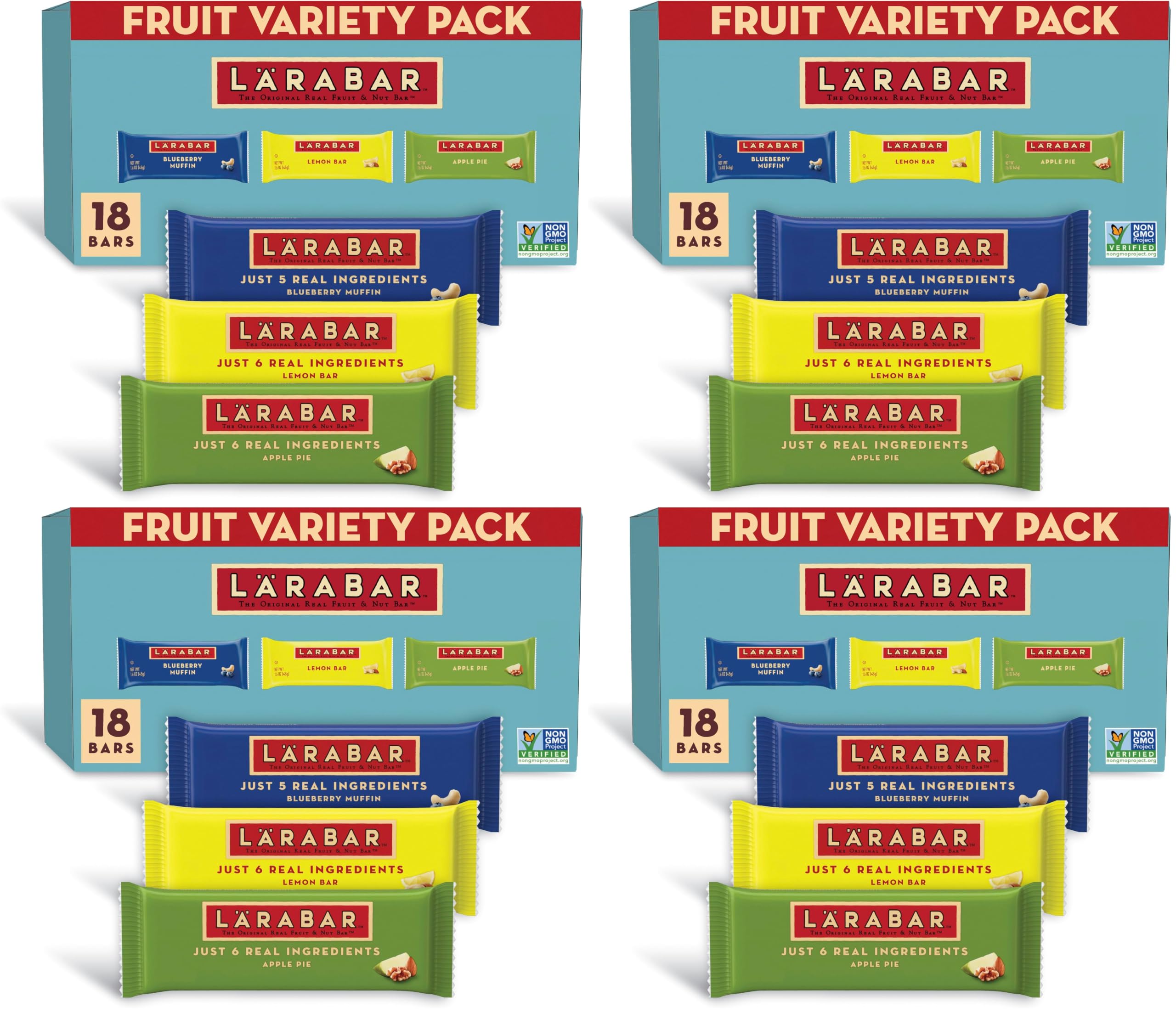 Chocolate Fruit & Nut Bars 18-Pack