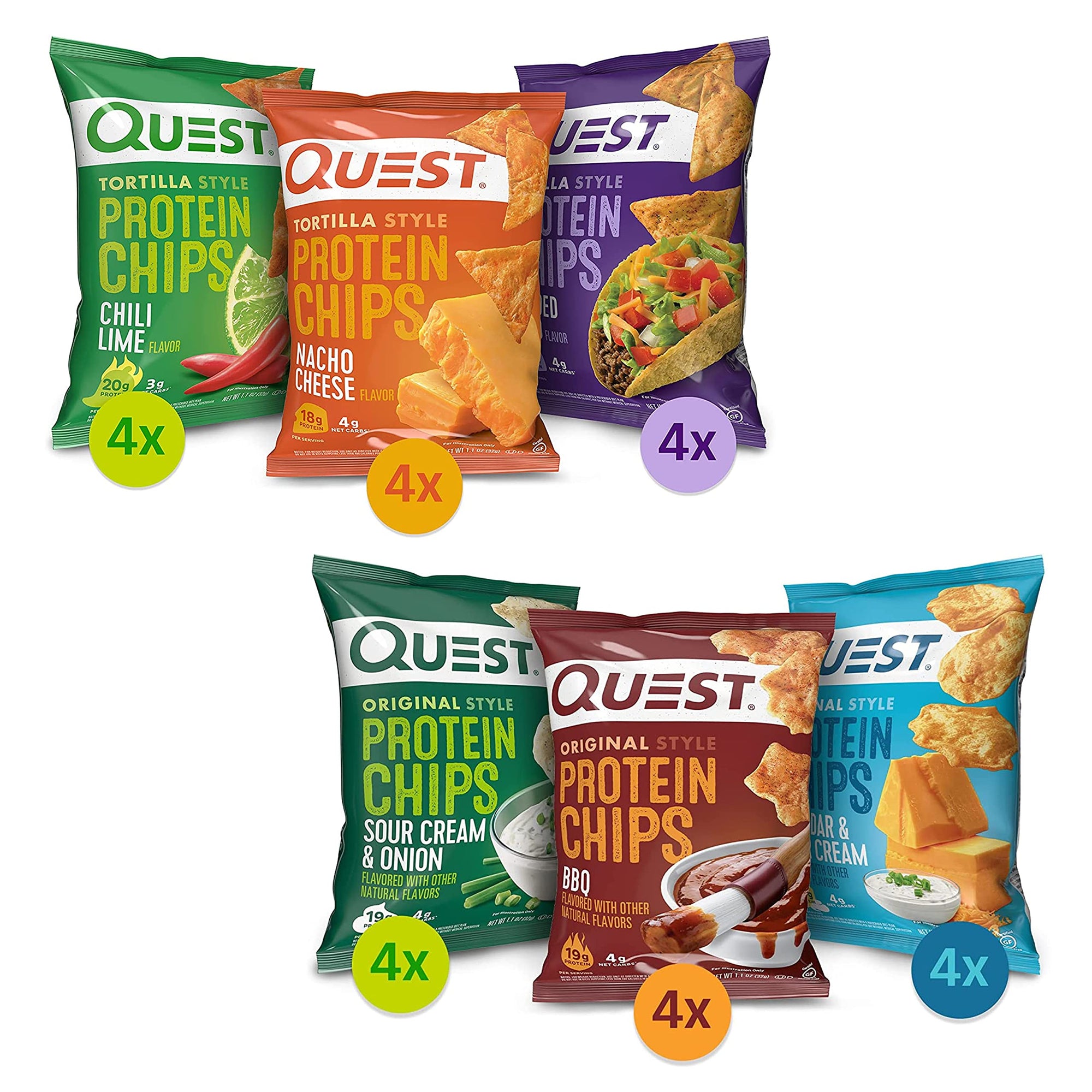 Protein Chips Variety Pack 24-Pack