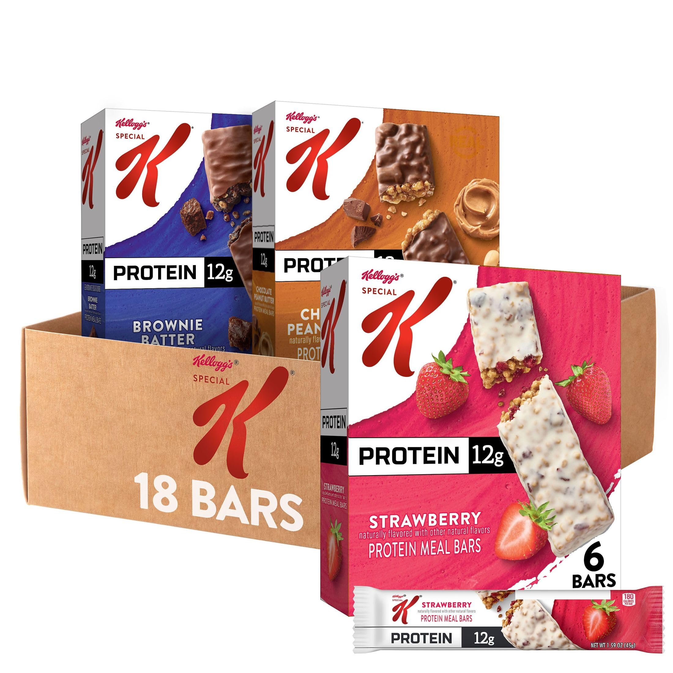 Protein Meal Bars Variety Pack 18-Pack