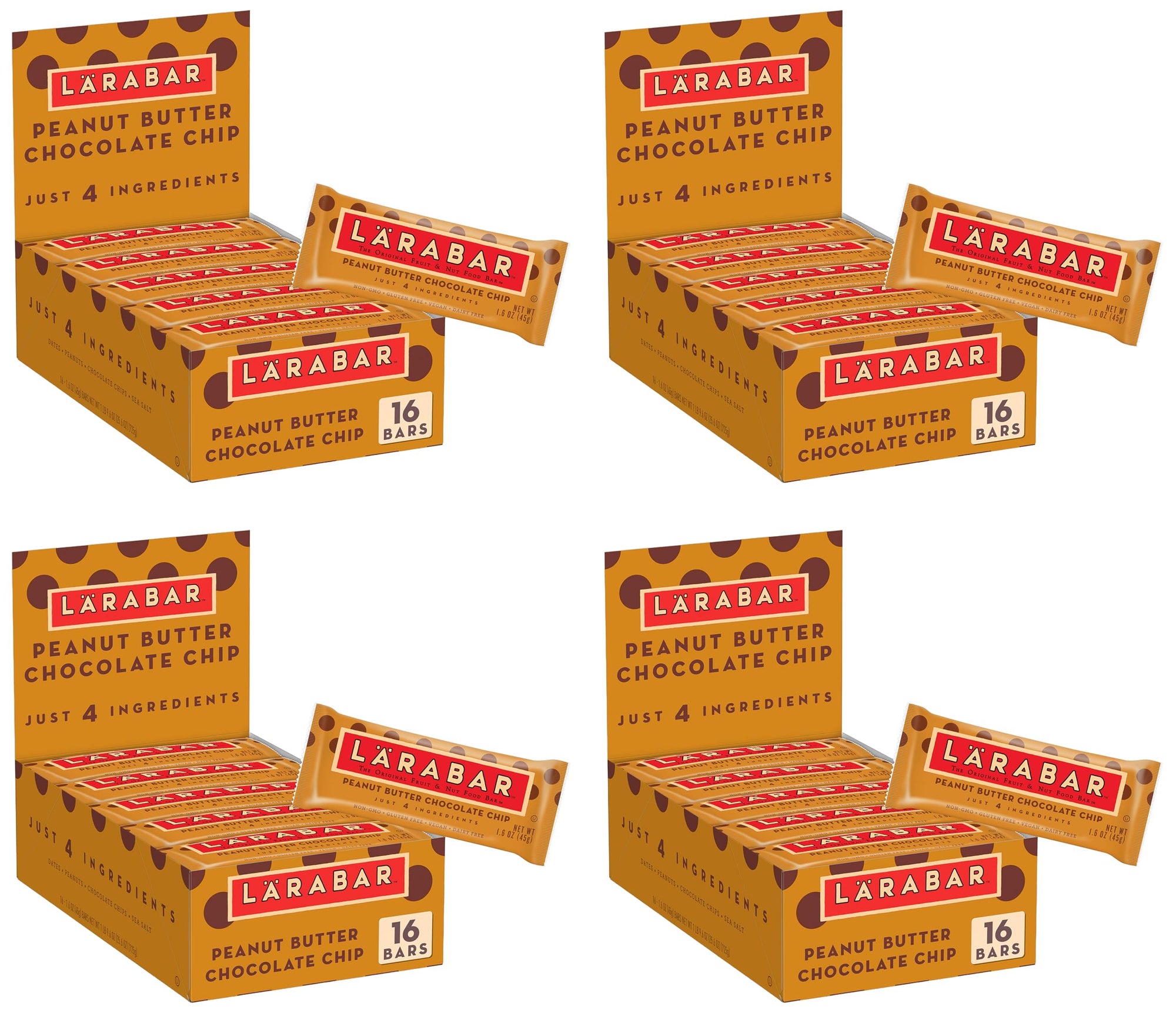 Peanut Butter Chocolate Chip Bars 12-Pack