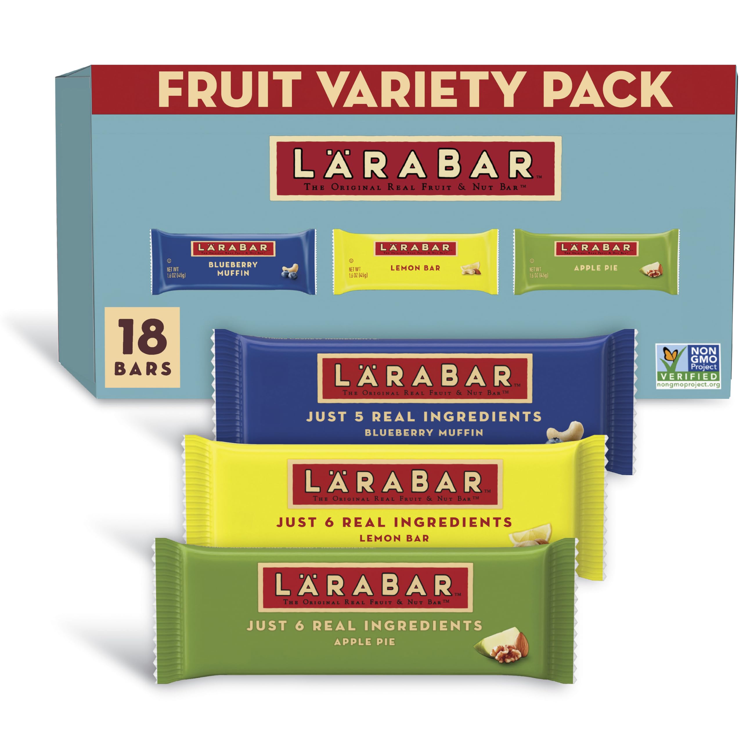 Chocolate Fruit & Nut Bars 18-Pack