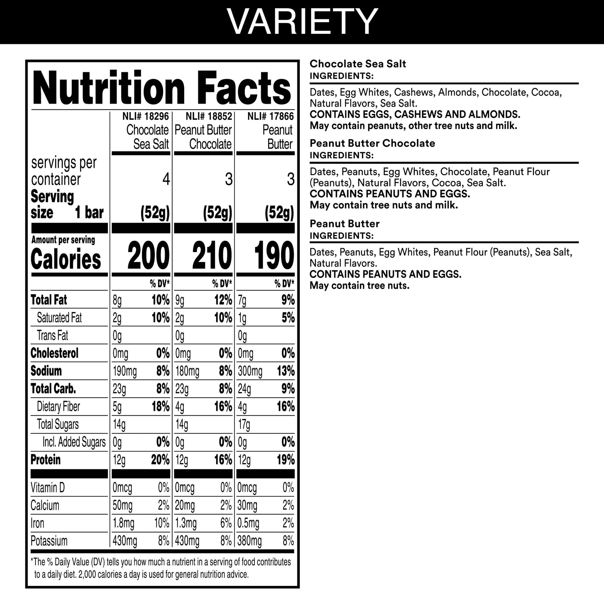 Protein Bars Variety Pack 10-Pack