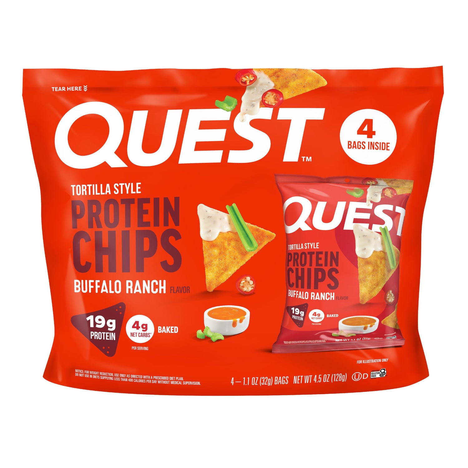 Quest Nutrition Loaded Taco Tortilla Style Protein Chips