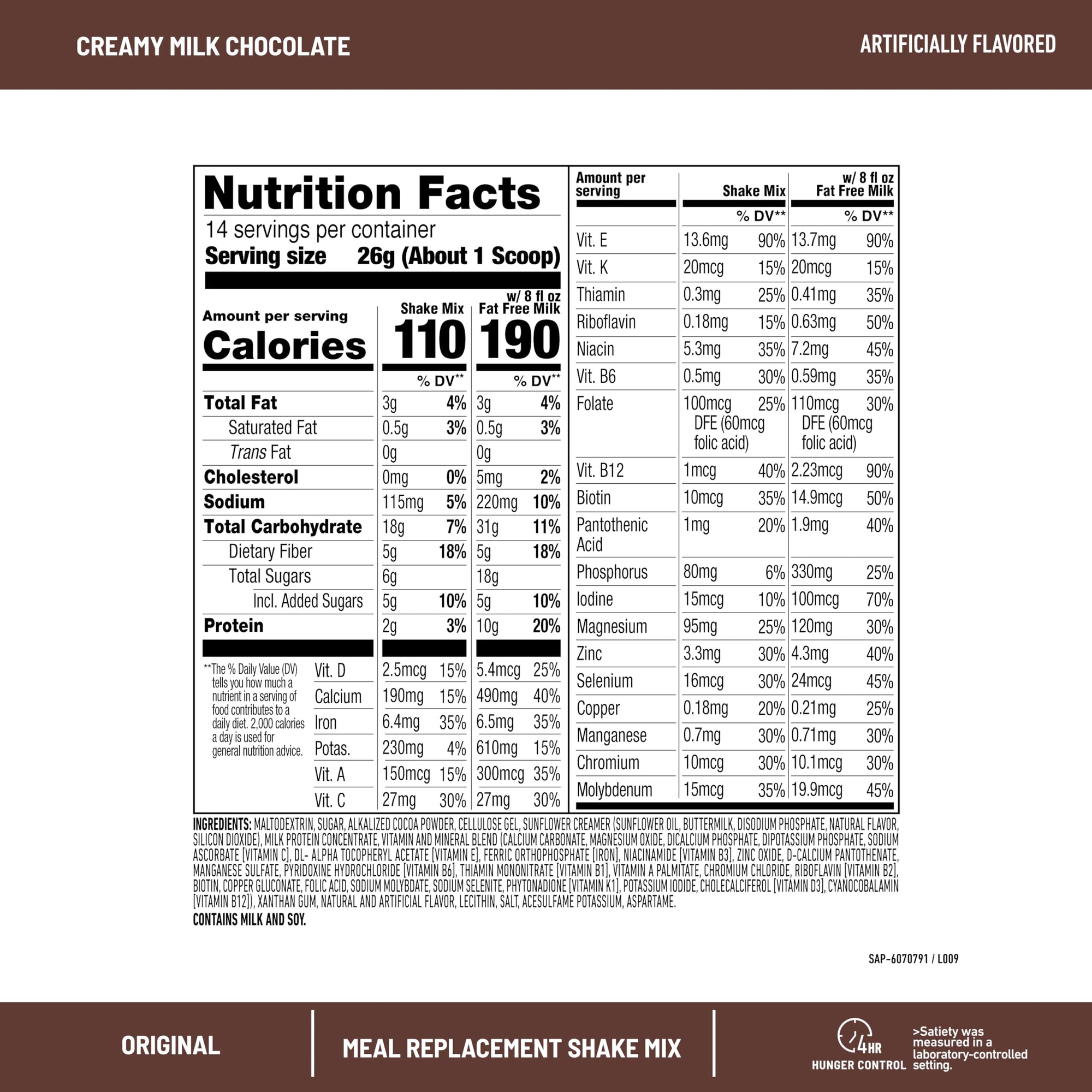 SlimFast Original Meal Replacement Powder